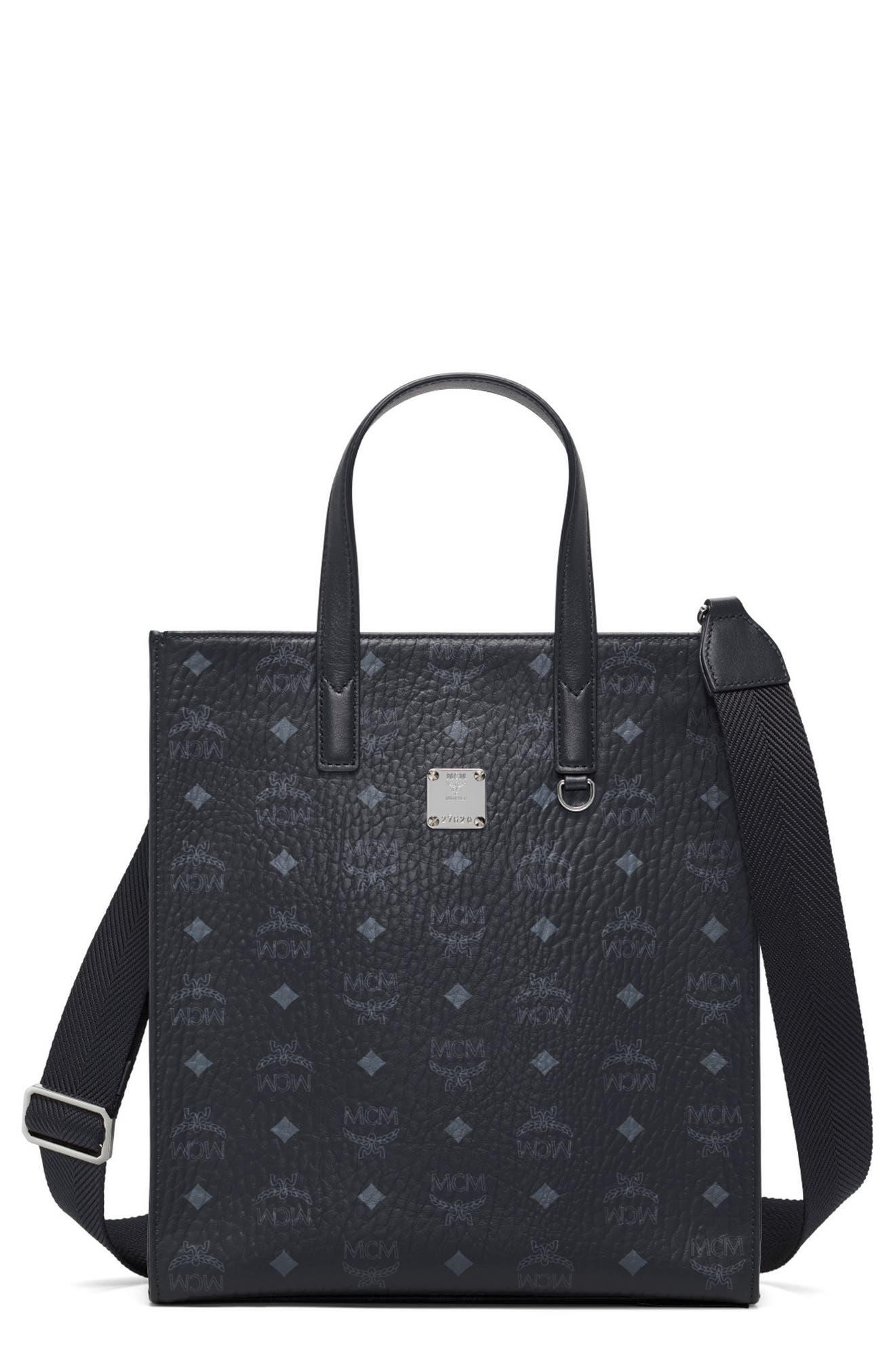 MCM Veritas Small Tote Bag in Blue Lyst