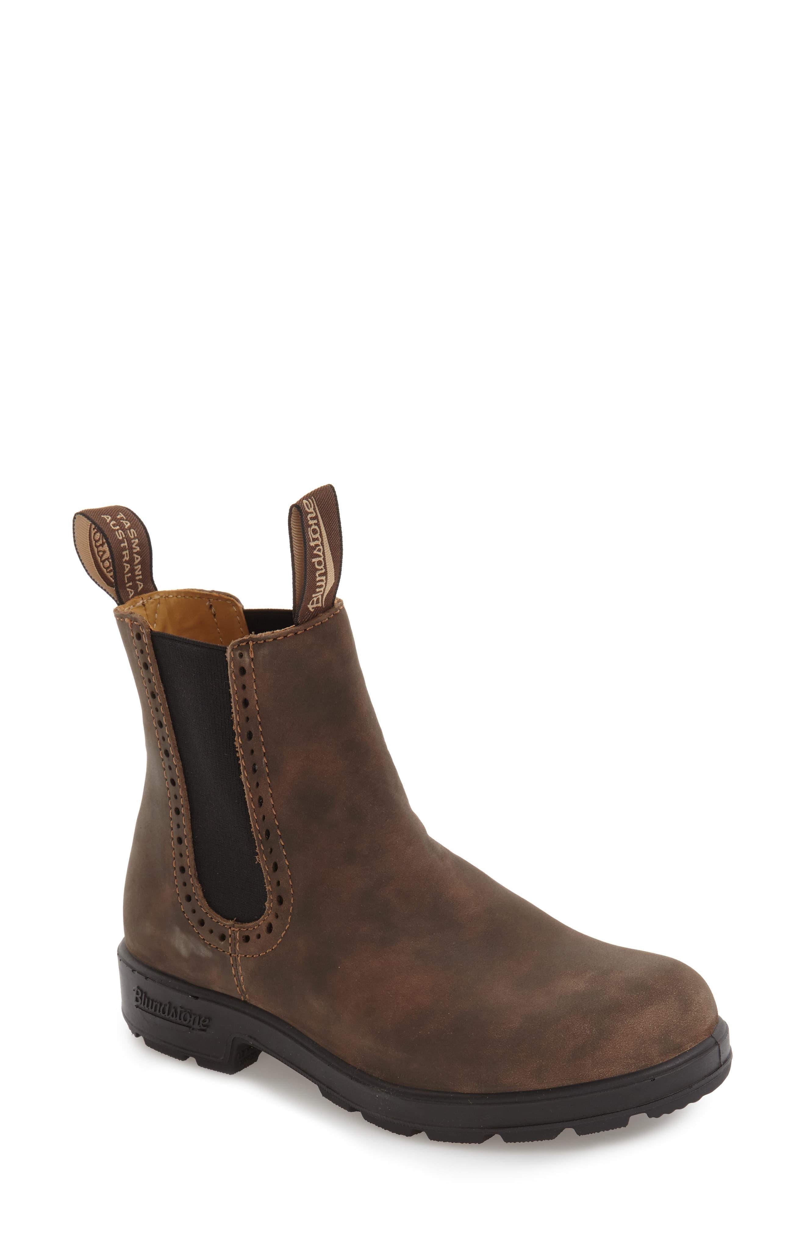 blundstone brown leather boots
