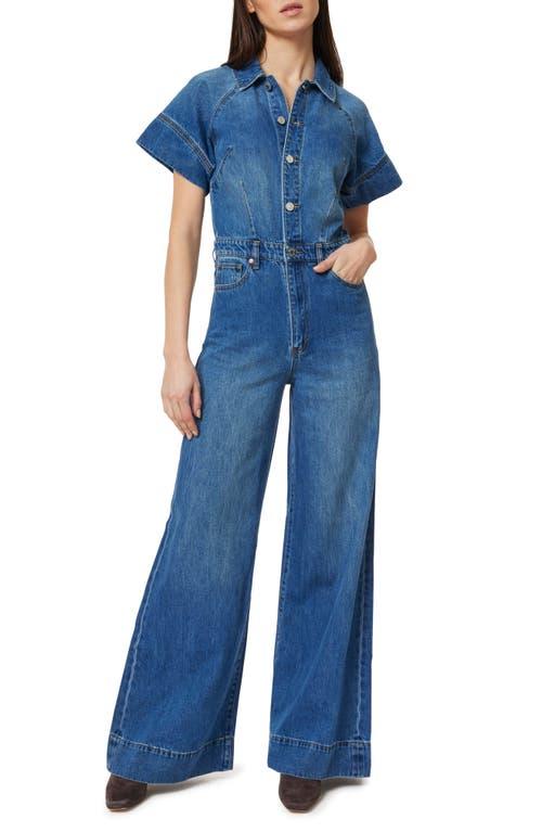 Donna Ida Denim Jumpsuit Flared Designer Flared Denim Jumpsuits