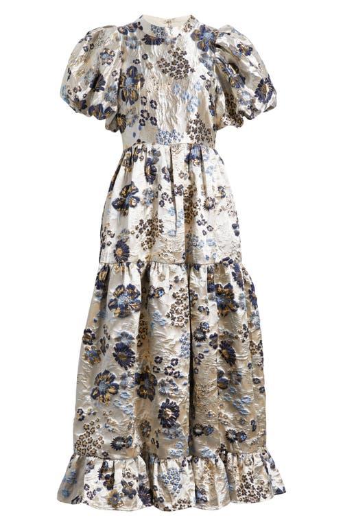 【sister jane】Carp メタリック 花柄 マキシ ドレス Sister Jane Carp Metallic Floral Puff Sleeve Maxi Dress | Lyst