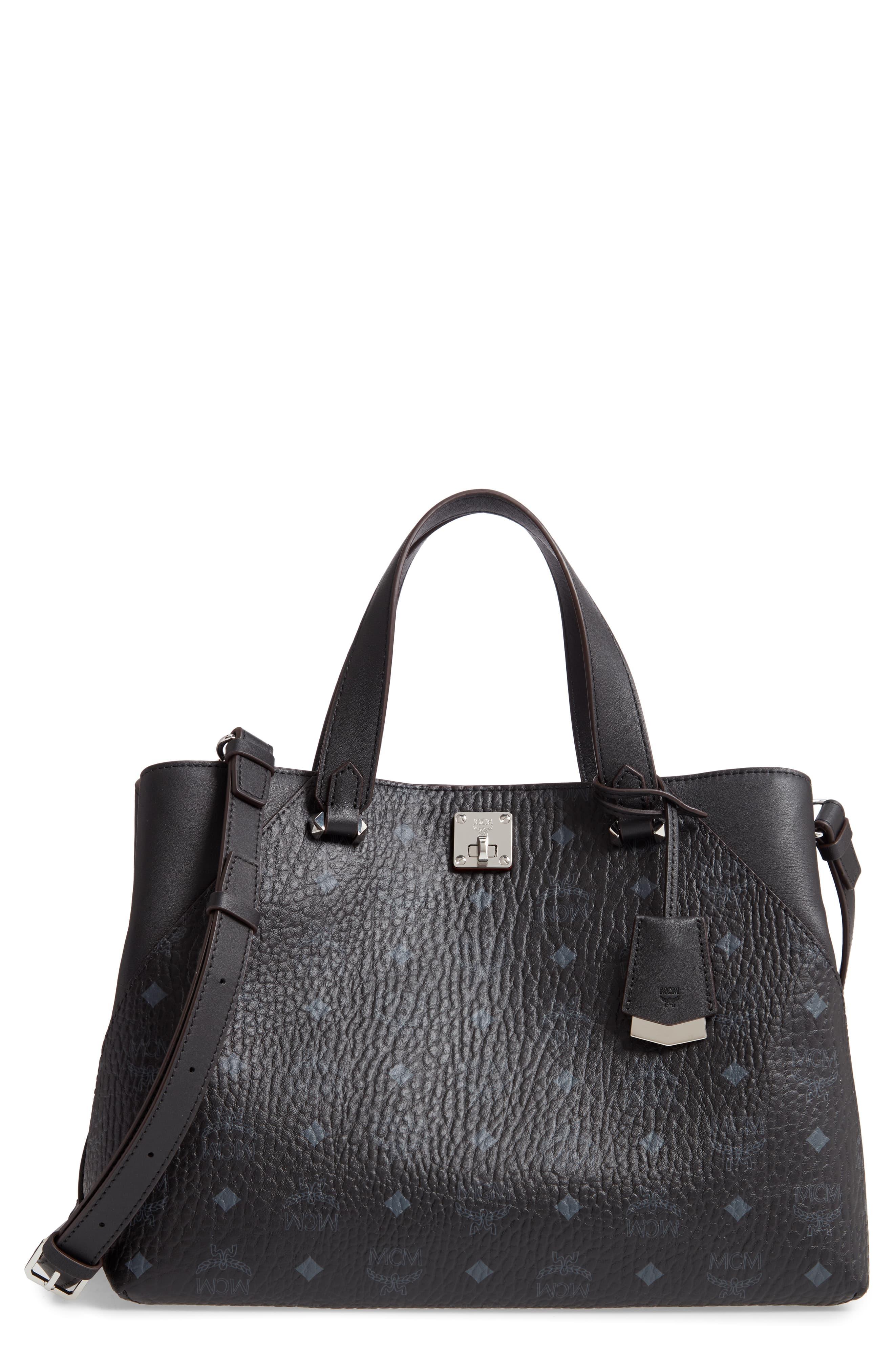 Large visetos coated canvas tote discount