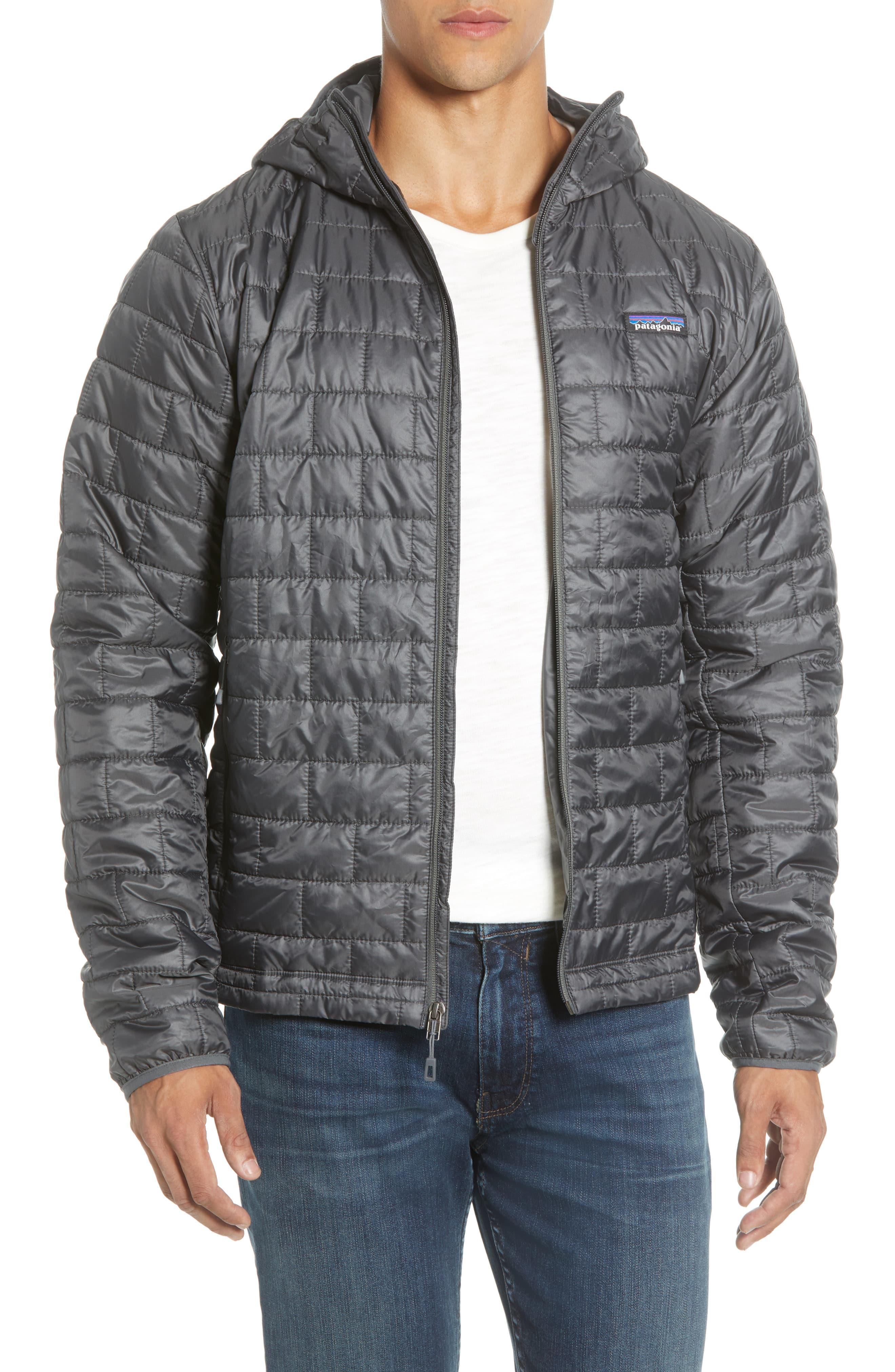 Patagonia Nano Puff Hooded Jacket in Gray for Men - Lyst