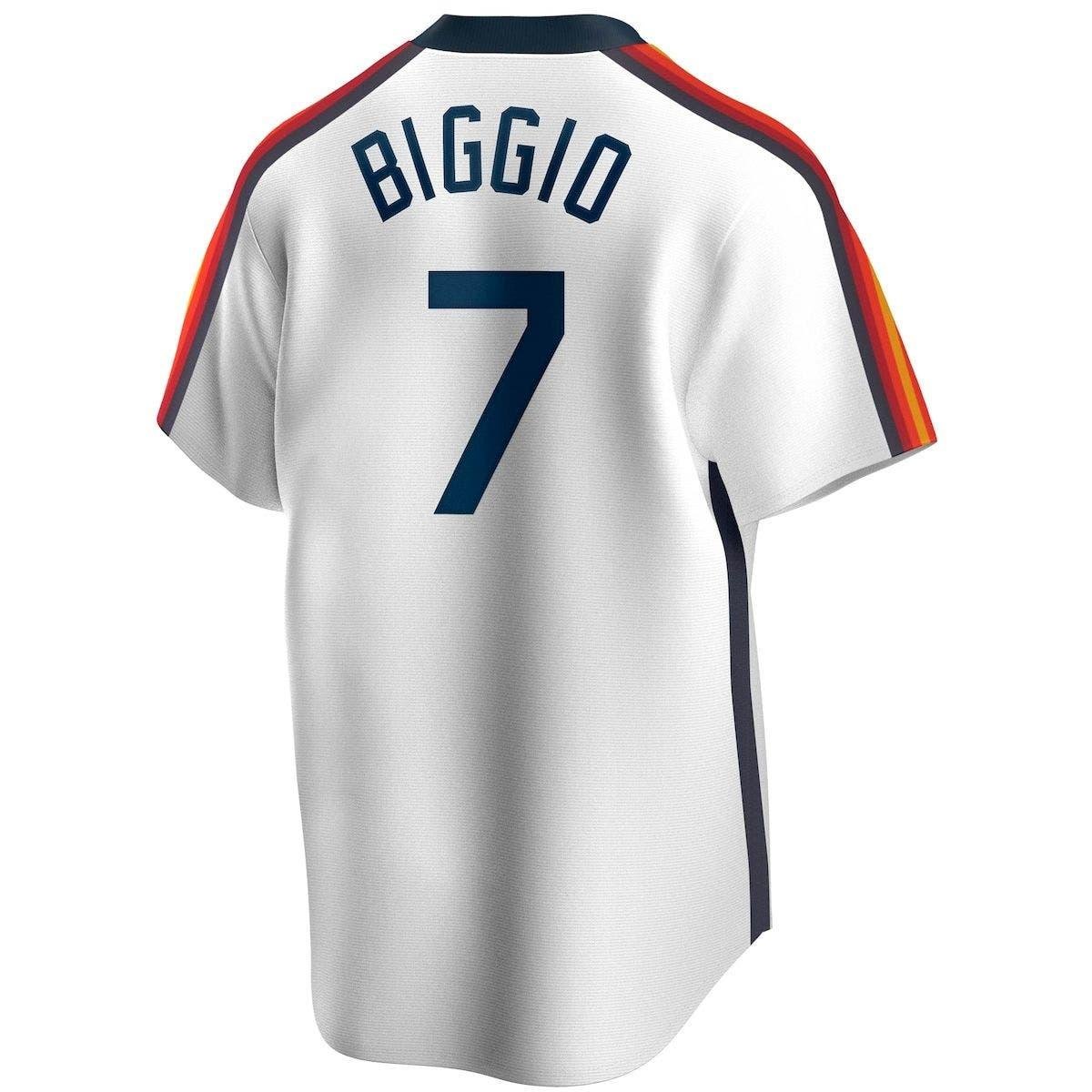 Men's Nike Craig Biggio White Houston Astros Home Cooperstown Collection Logo Player Jersey