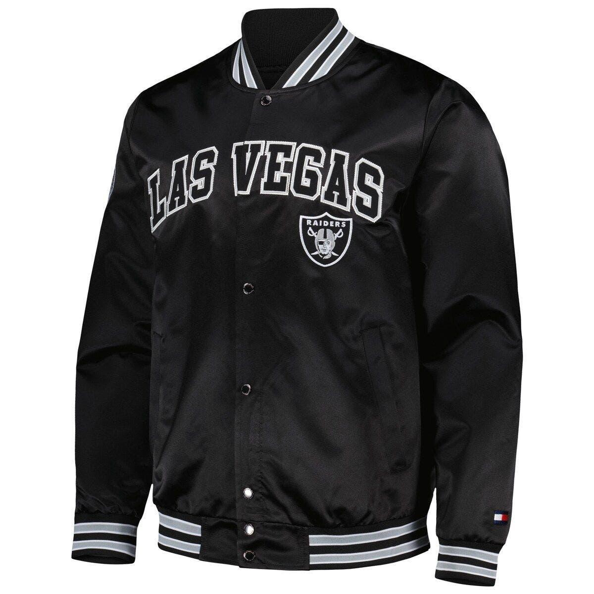 : Tommy Hilfiger Men's Black/Silver Las Vegas Raiders