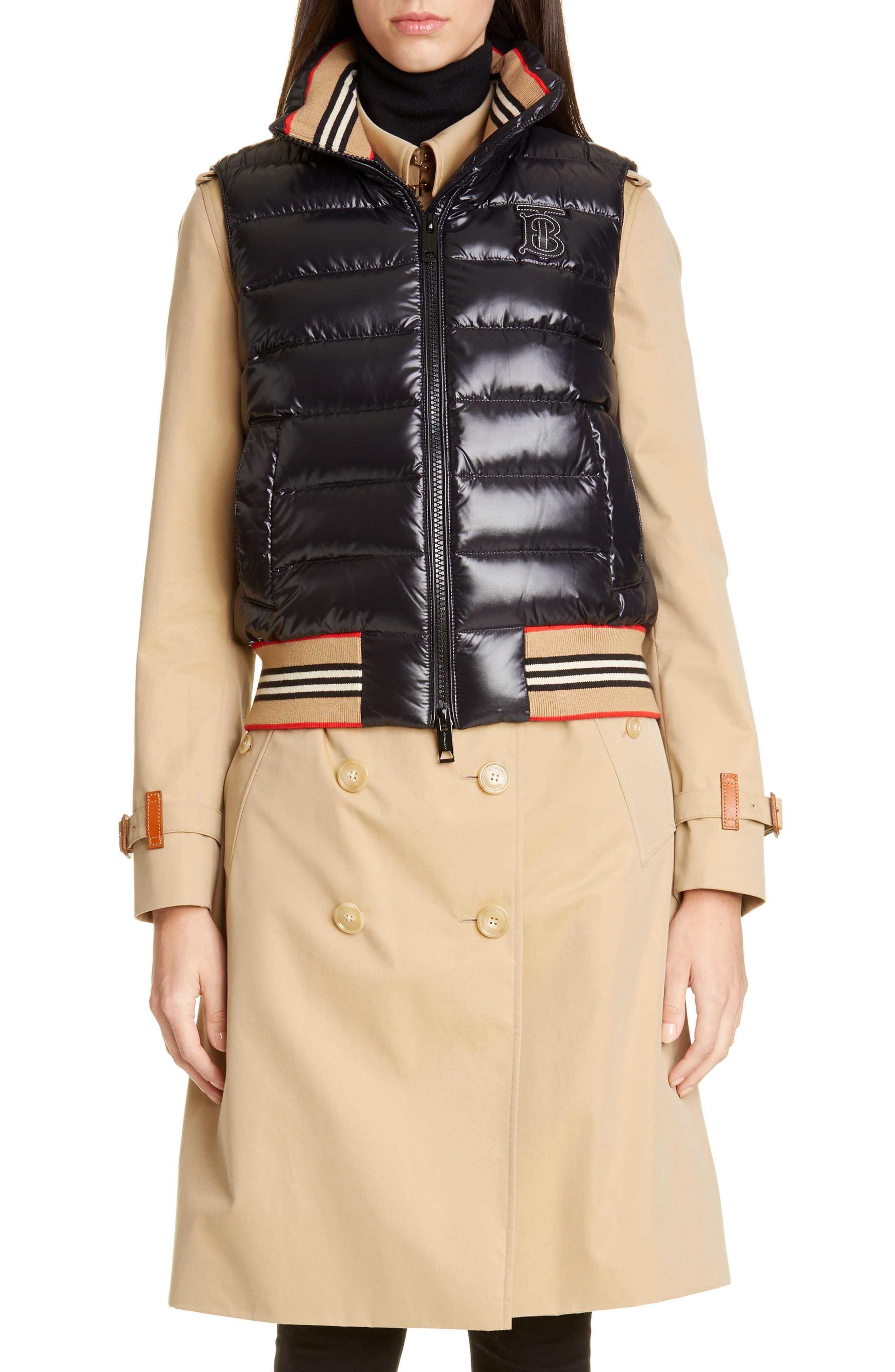 burberry vest black