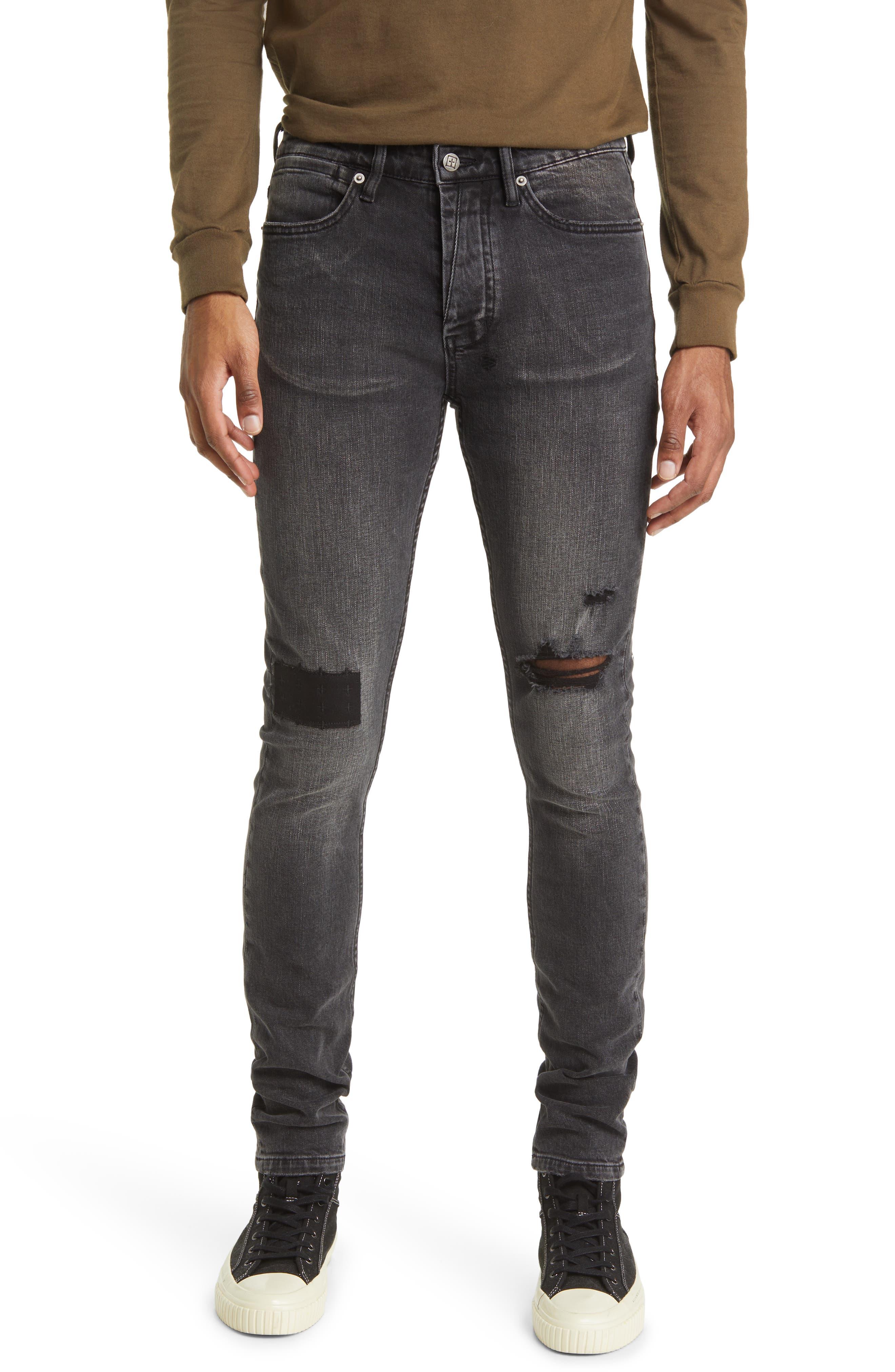 Ksubi Van Winkle Chop Up Skinny Jeans in Black for Men Lyst