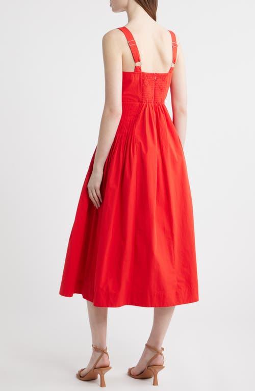 knee length dresses for ladies Oxblood Multi Floral Midi Dress