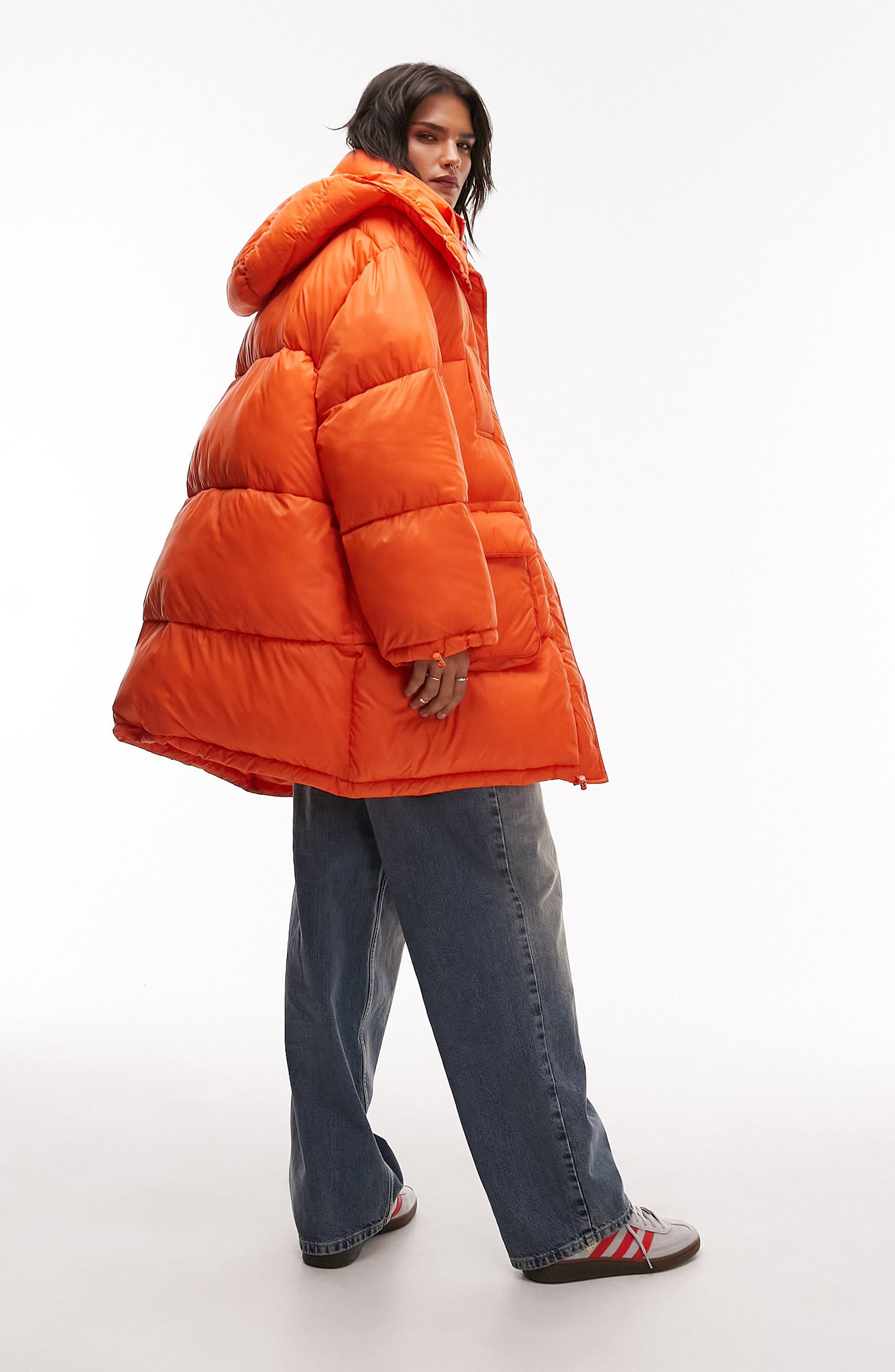 Topshop hooded puffer jacket discount