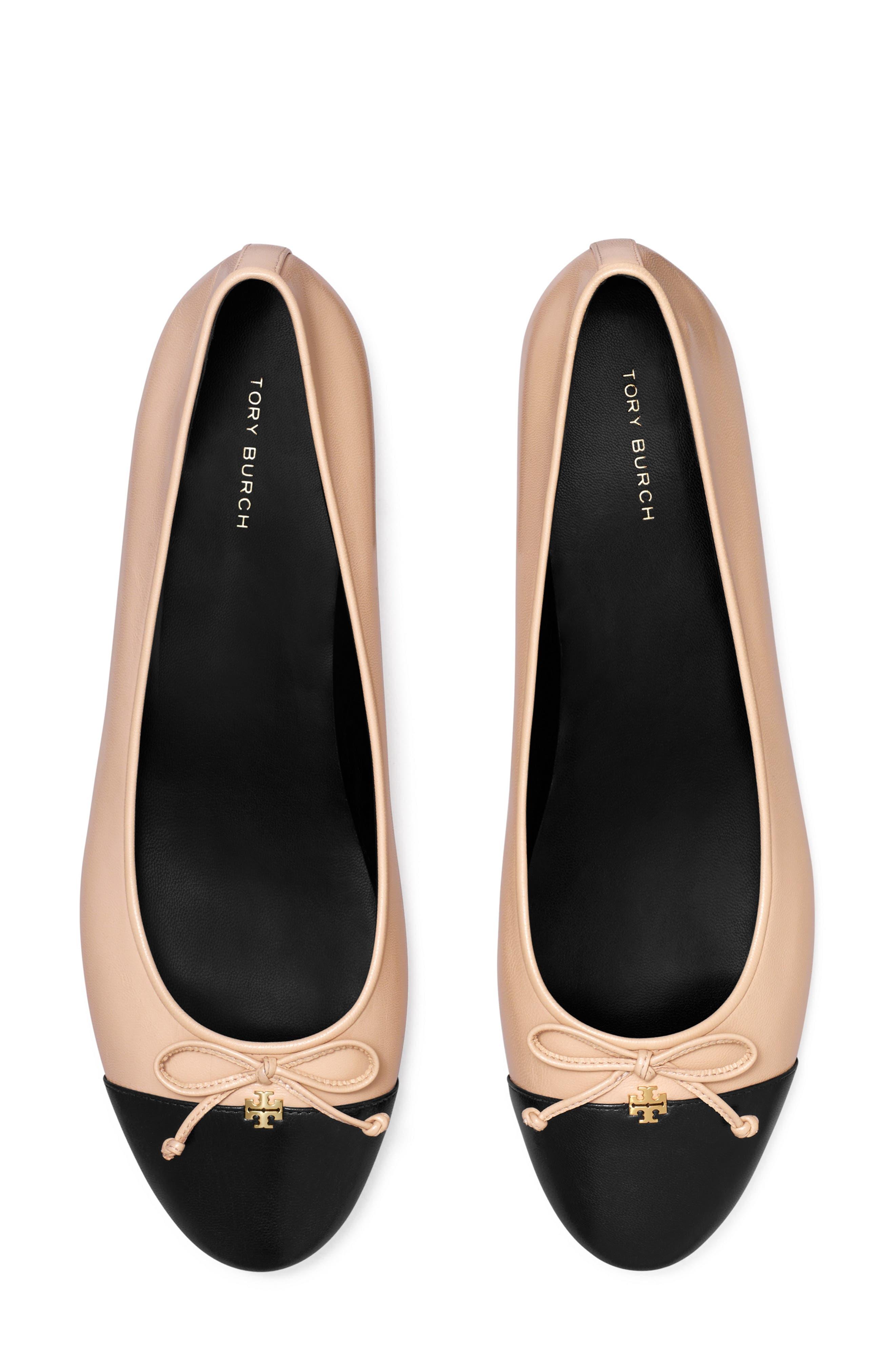 Tory Burch Metallic Eddie Ballet Flat with Crystal Bow