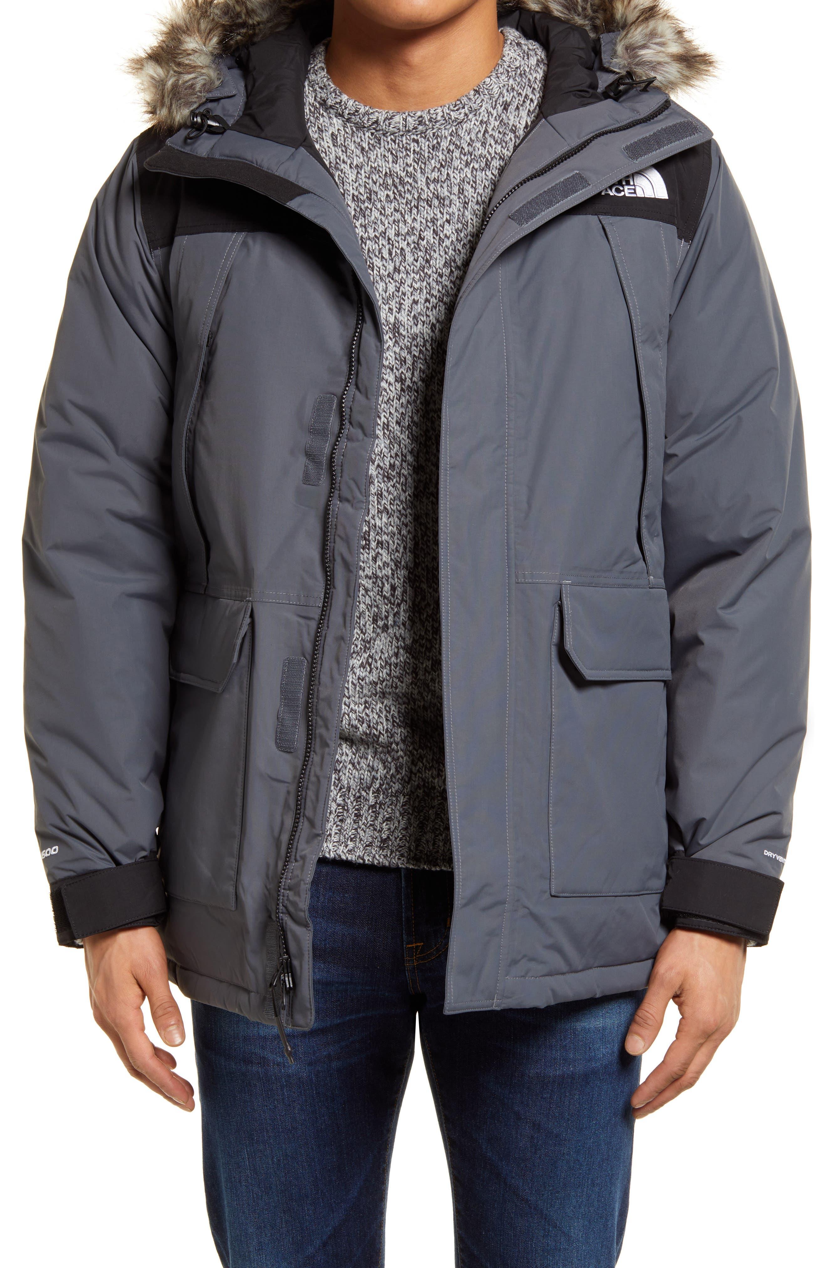 The North Face 'mcmurdo Parka Ii' Waterproof Goose Down Coat With Faux