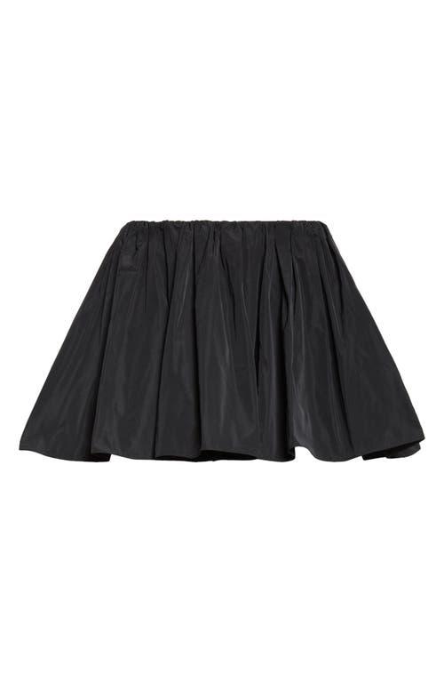 JW Anderson Gathered Taffeta Circle Skort in Black | Lyst