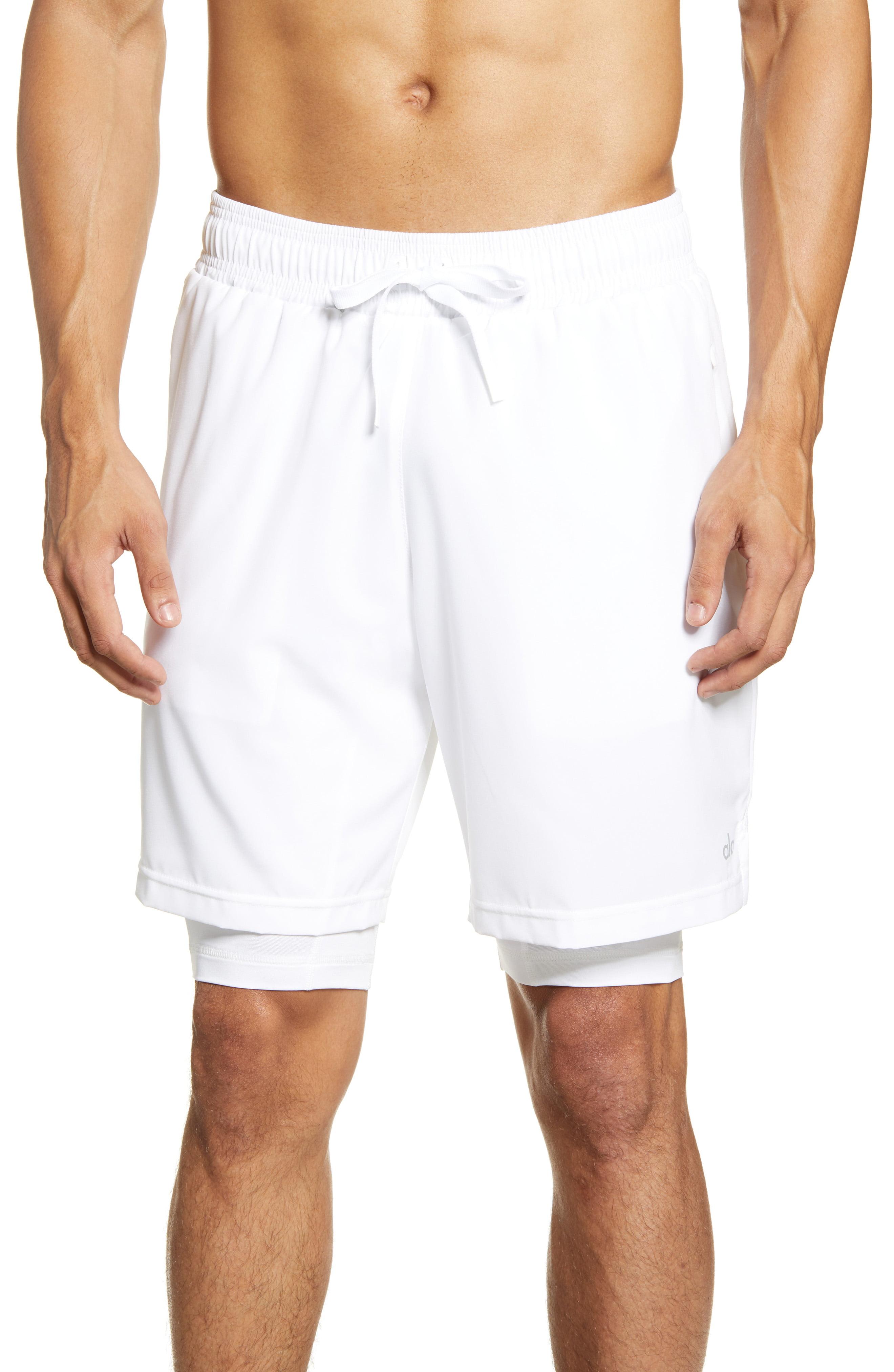 Alo Yoga Unity 2-in-1 Shorts in White/White (White) for Men - Lyst