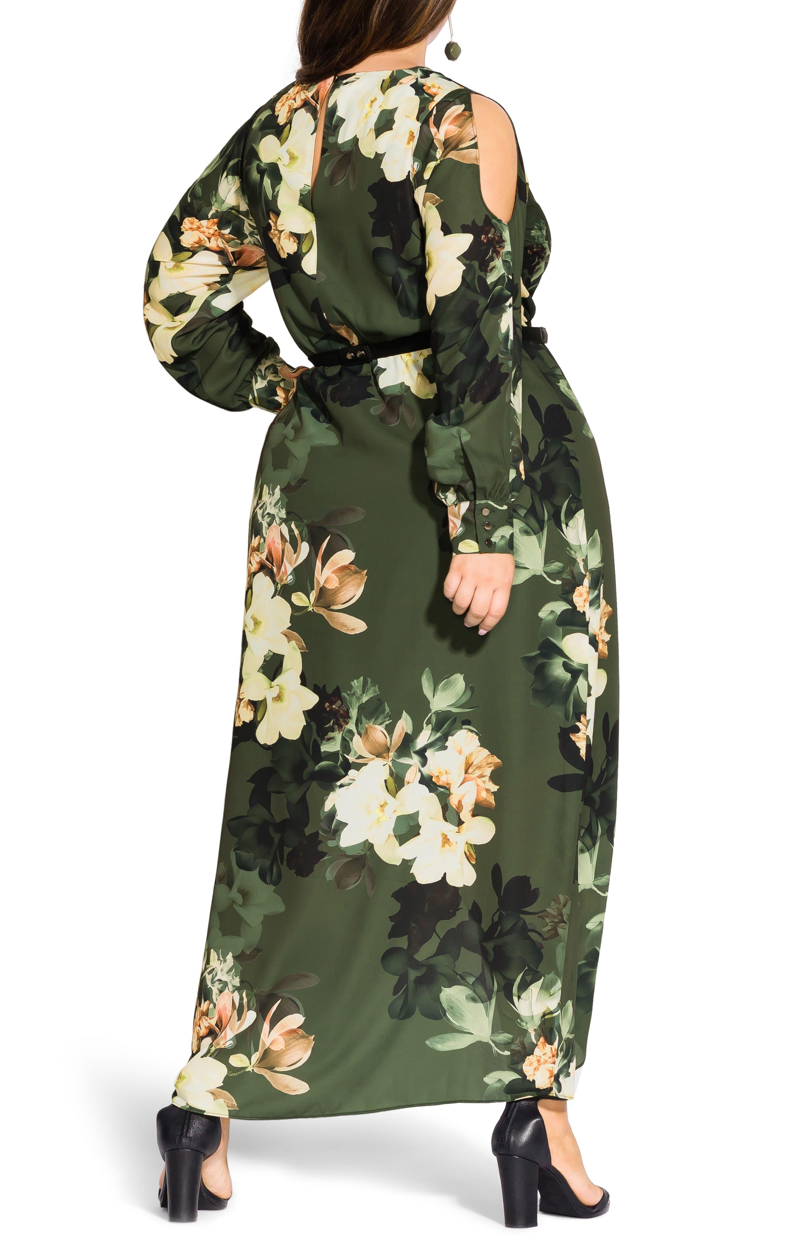 city chic floral maxi dress