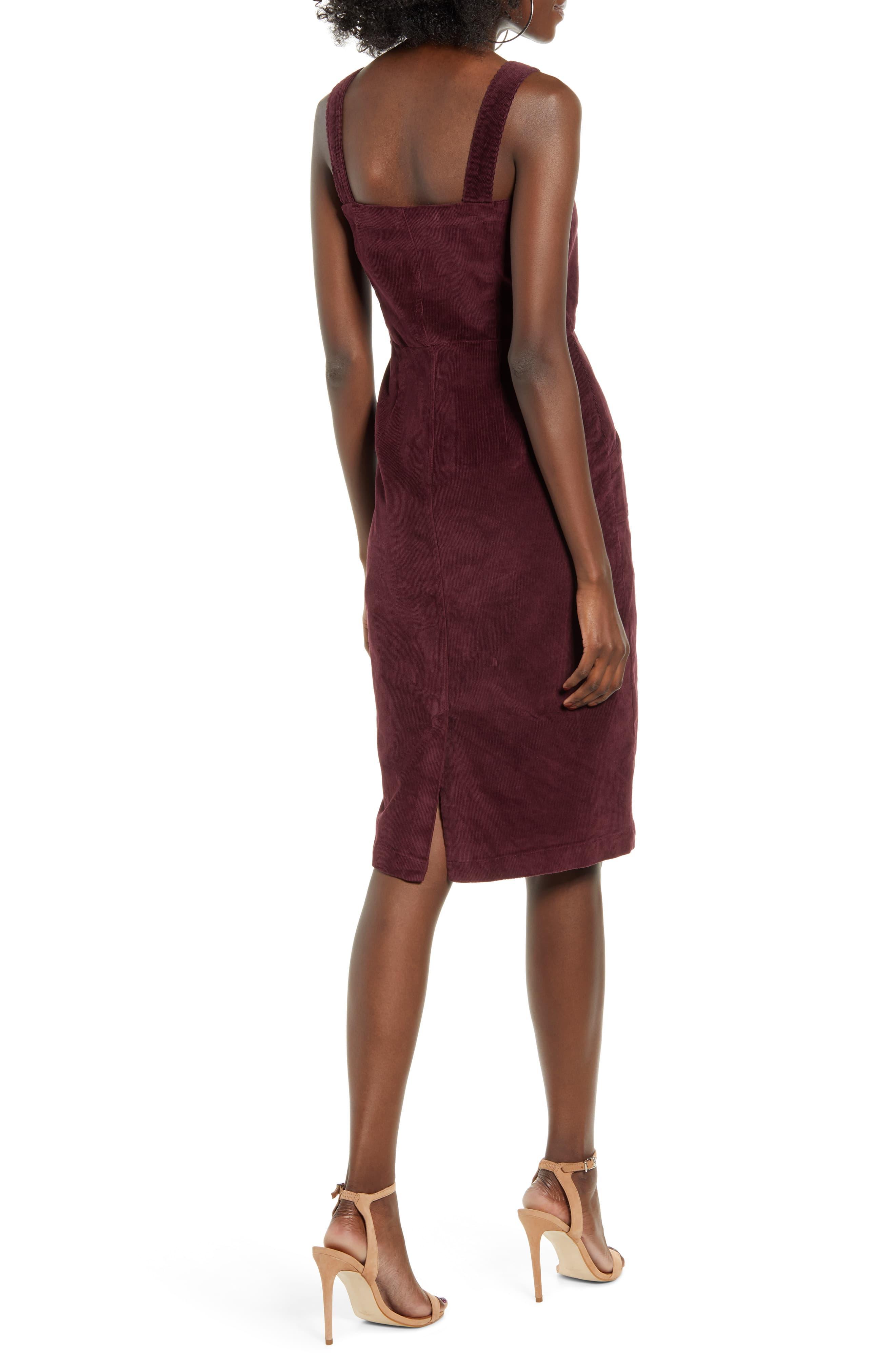 Vero Moda Julia Sleeveless Corduroy Dress In Red Lyst