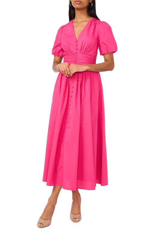 Babydoll Dress Cece Dresses Amazon Cece Ruched Waist Cotton Maxi Dress In  Pink Lyst