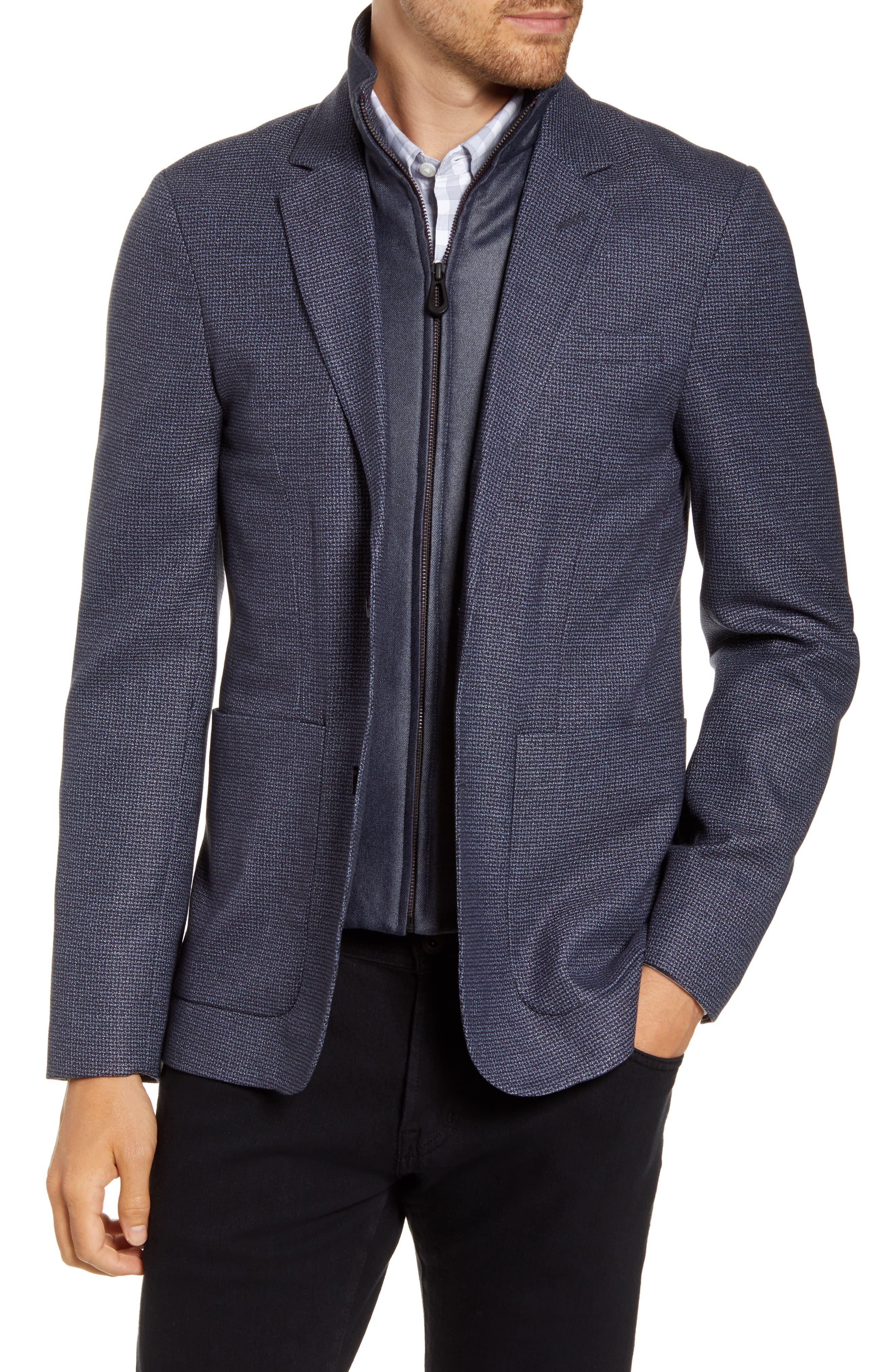 Ted Baker Sport Coat With Removable Bib in Blue for Men - Lyst