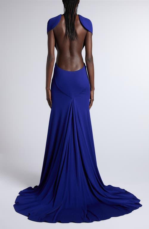 sachin and babi light blue dress Lifetime Navy Satin Cowl Neck Maxi Dress With Cross Back Detail – Club L  London main image 1