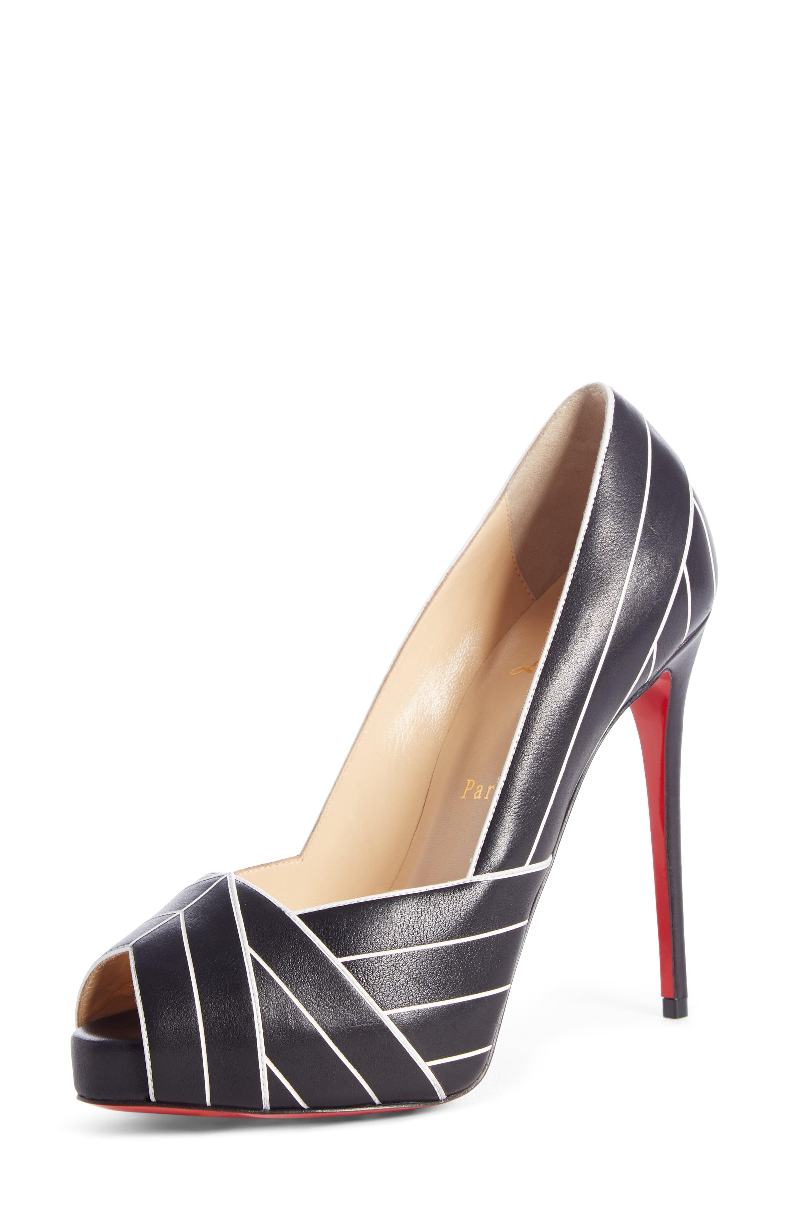 Christian Louboutin Undessin Peep Toe Pump Lyst