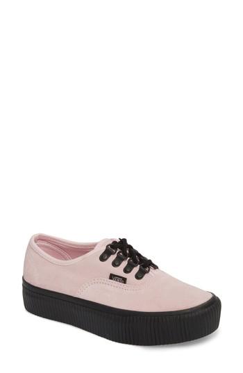Vans Canvas 'authentic' Platform Sneaker in Chalk Pink/ Black (Pink) - Lyst