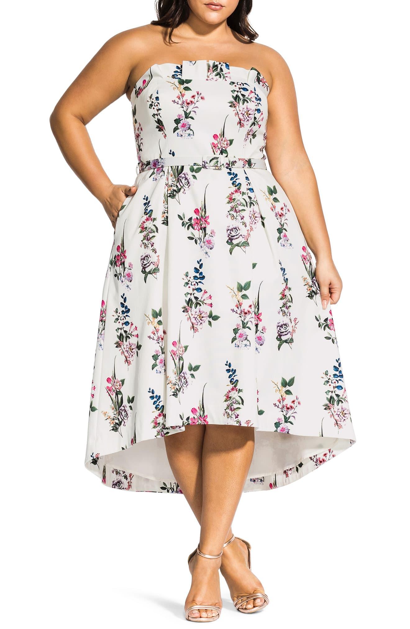 A-line Chic strapless Jersey Cocktail Party Day Dress Convertible Skirt Black