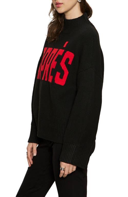 Sanctuary Aprés Sweater in Black Lyst