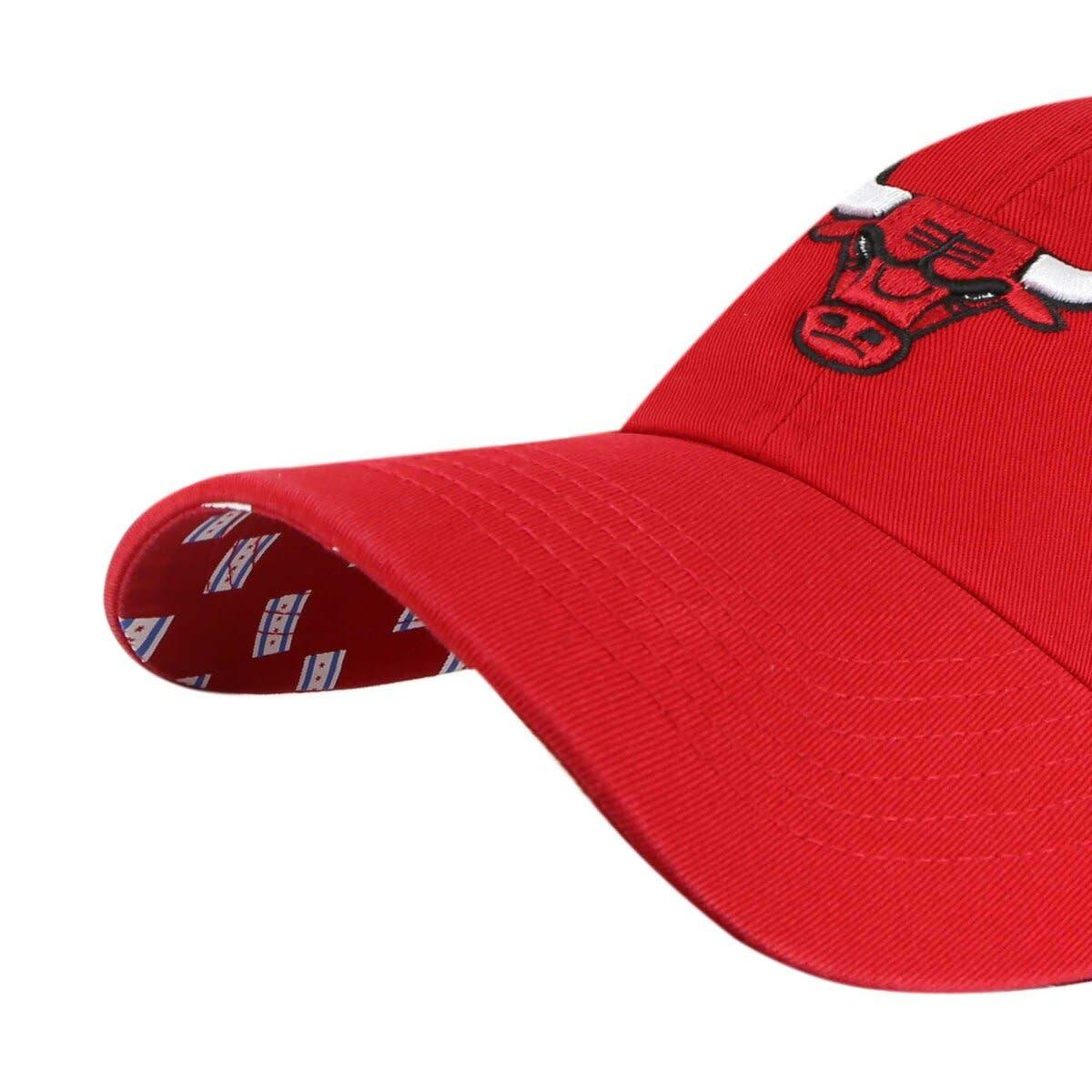 Women's '47 Red Chicago Bulls Miata Clean Up Logo Adjustable Hat