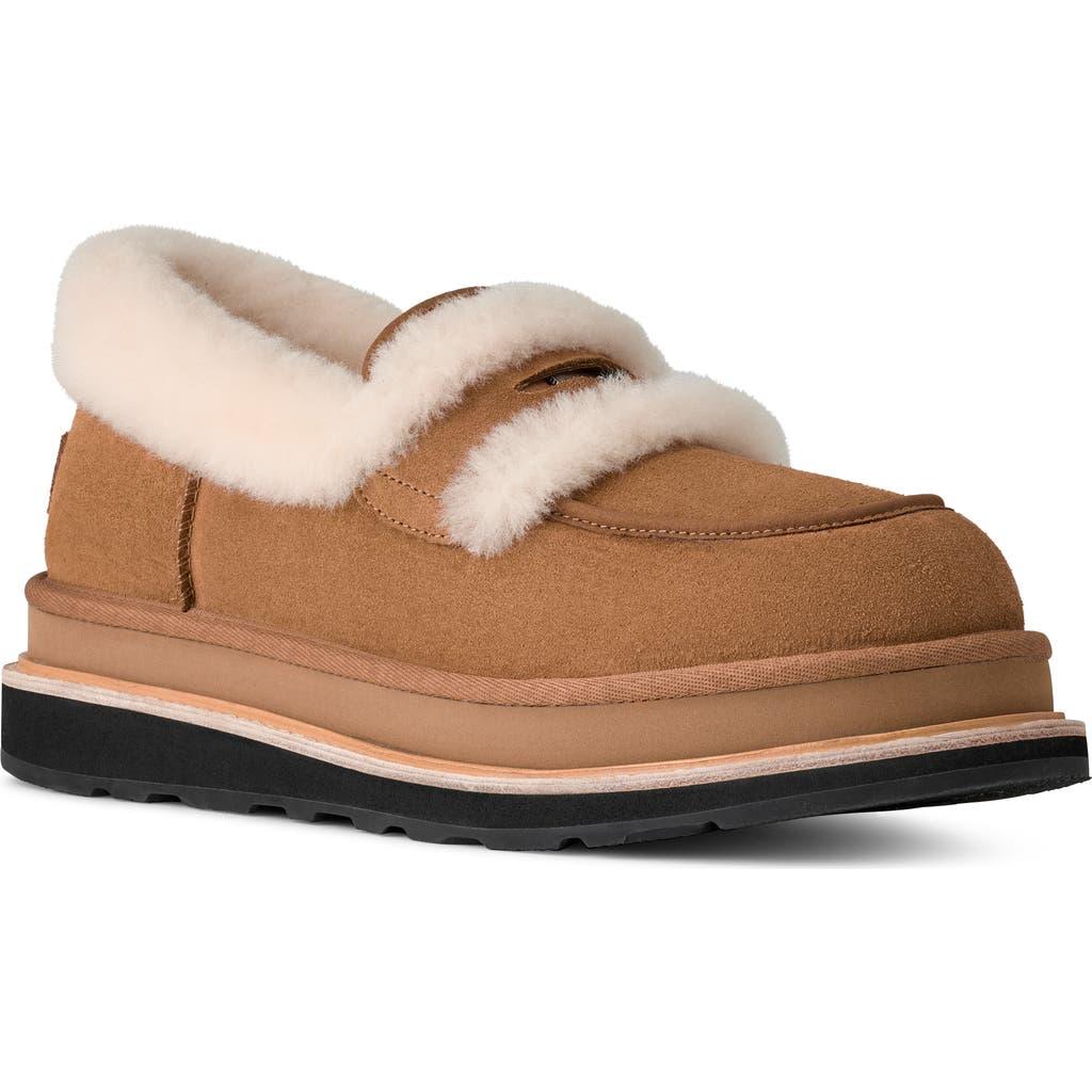 UGG X Sacai Gender Inclusive Genuine Shearling Trim Penny Loafer