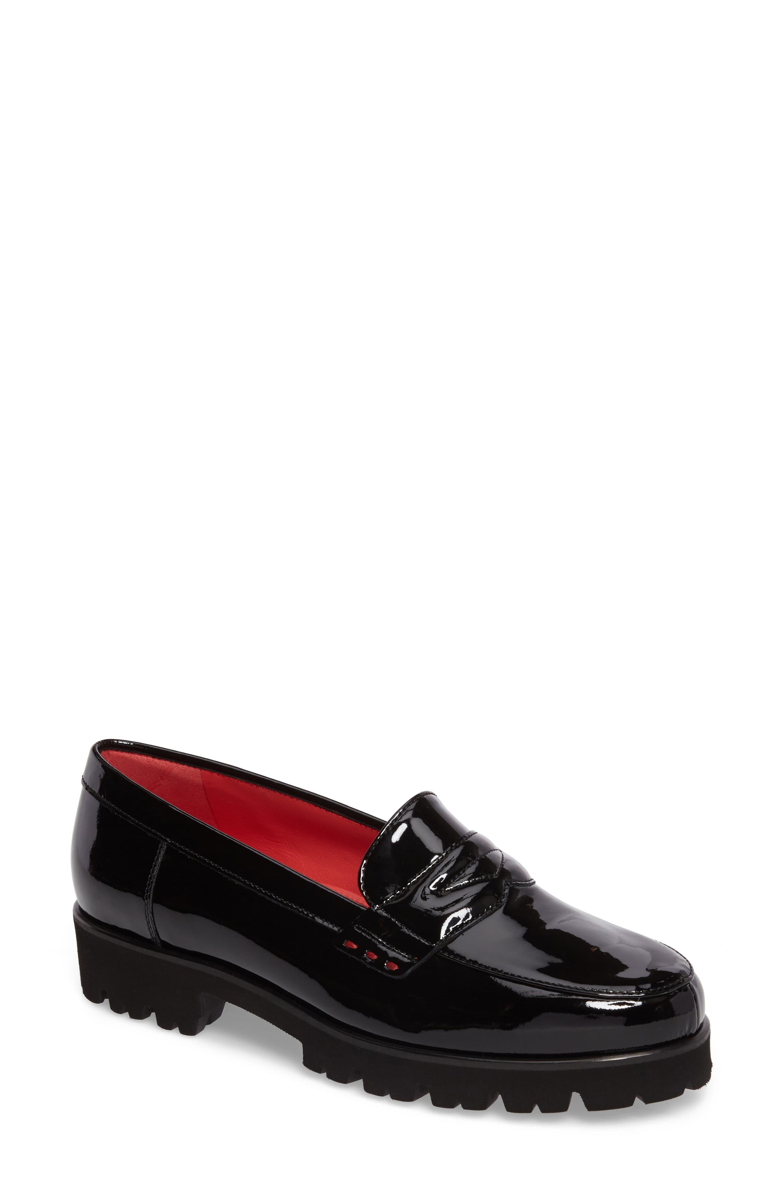 Pas De Rouge Classic Penny Loafer in Red - Lyst