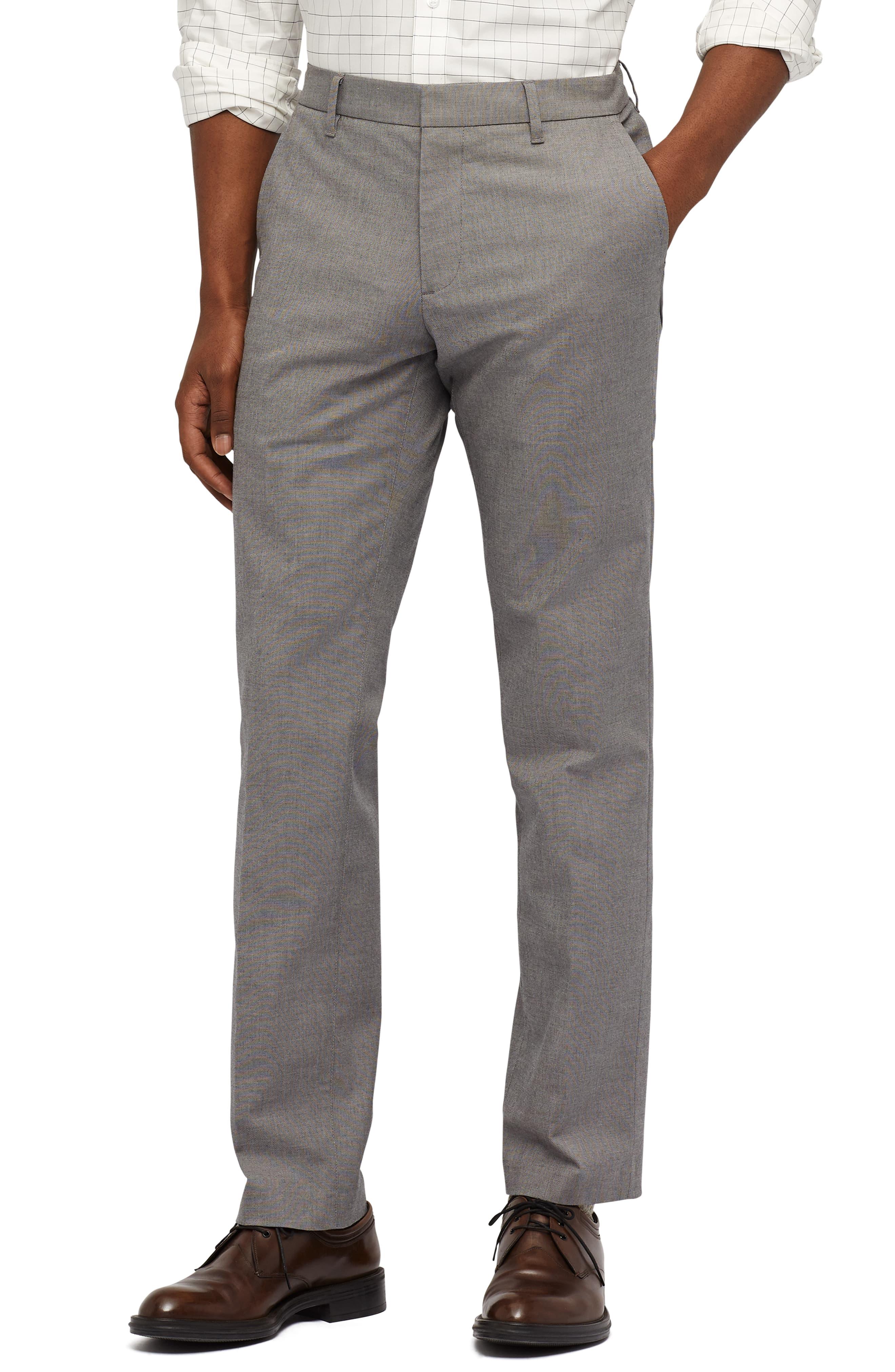 Bonobos Cotton Stretch Weekday Warrior Slim Fit Dress Pants in Gray for ...
