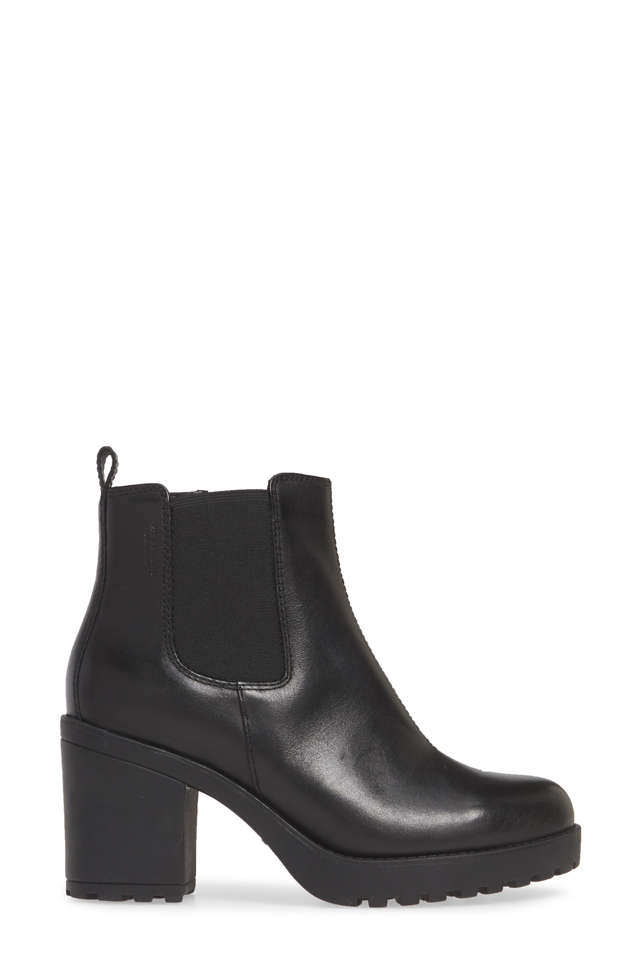 Vagabond Shoemakers Grace Chelsea Boot in Black Leather (Black) | Lyst