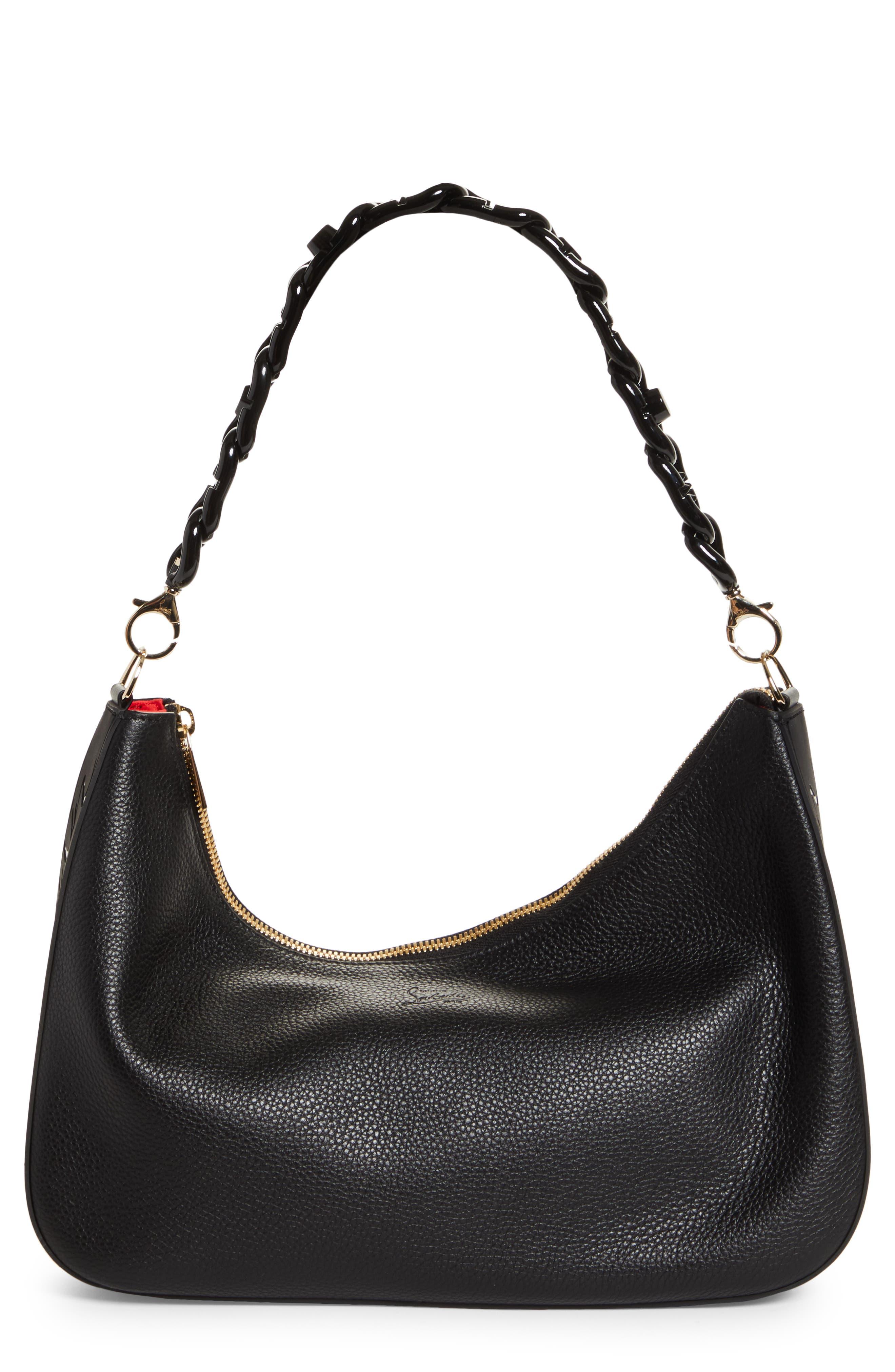 Christian Louboutin Large Loubilab Leather Shoulder Bag in Black Lyst