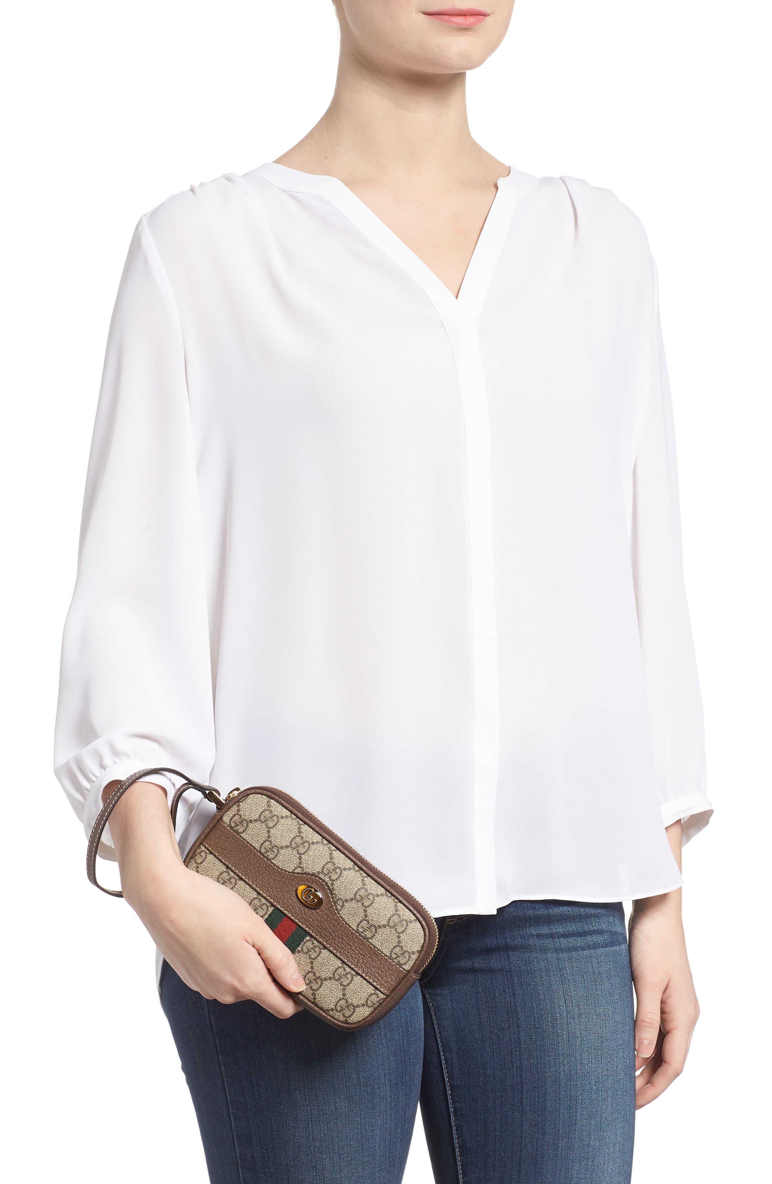 ophidia gg supreme canvas wristlet