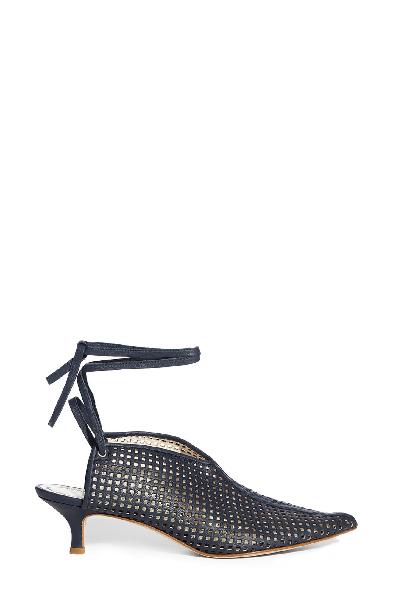krista perforated ankle wrap pump