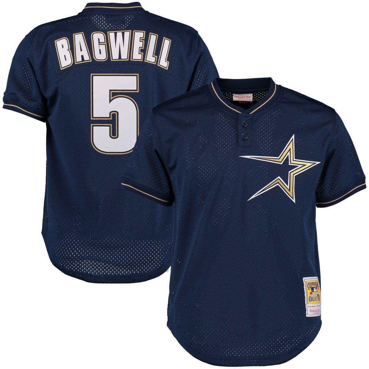 Mitchell & Ness Jeff Bagwell Houston Astros Cooperstown Collection  Highlight Sublimated Player Graphic T-shirt in Blue for Men