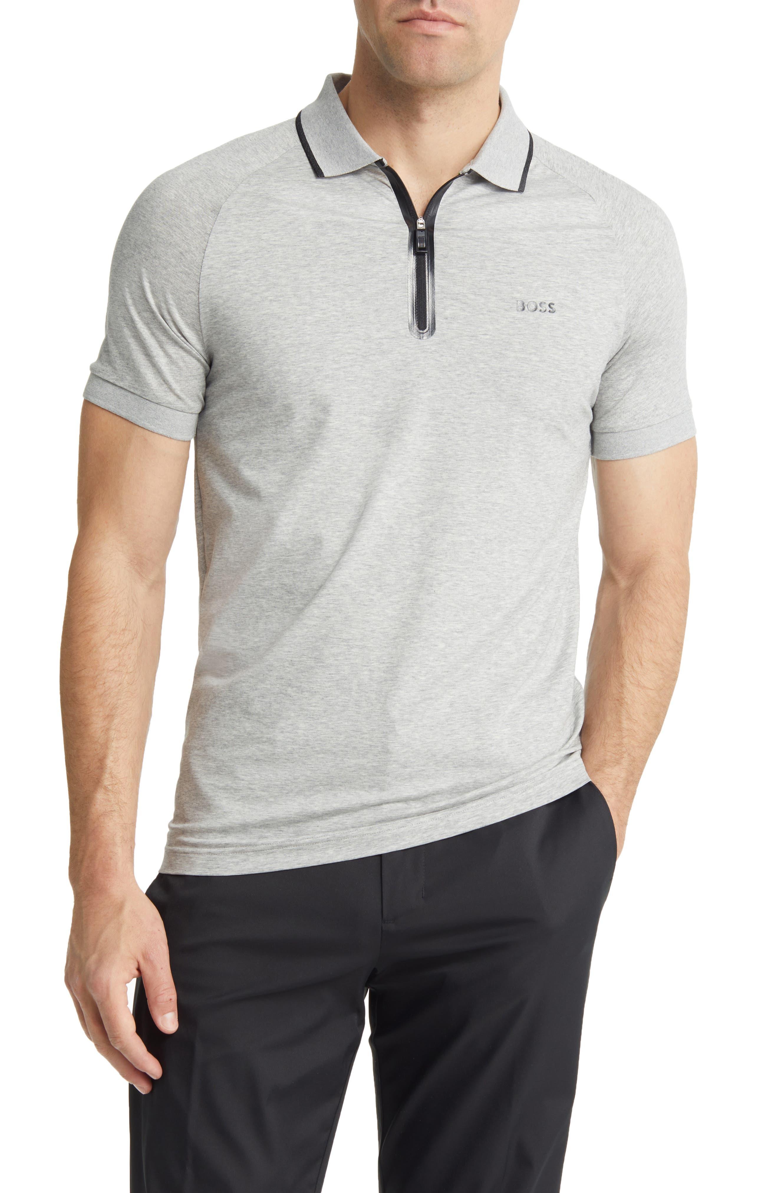 BOSS by HUGO BOSS Philix Polo in Gray for Men | Lyst