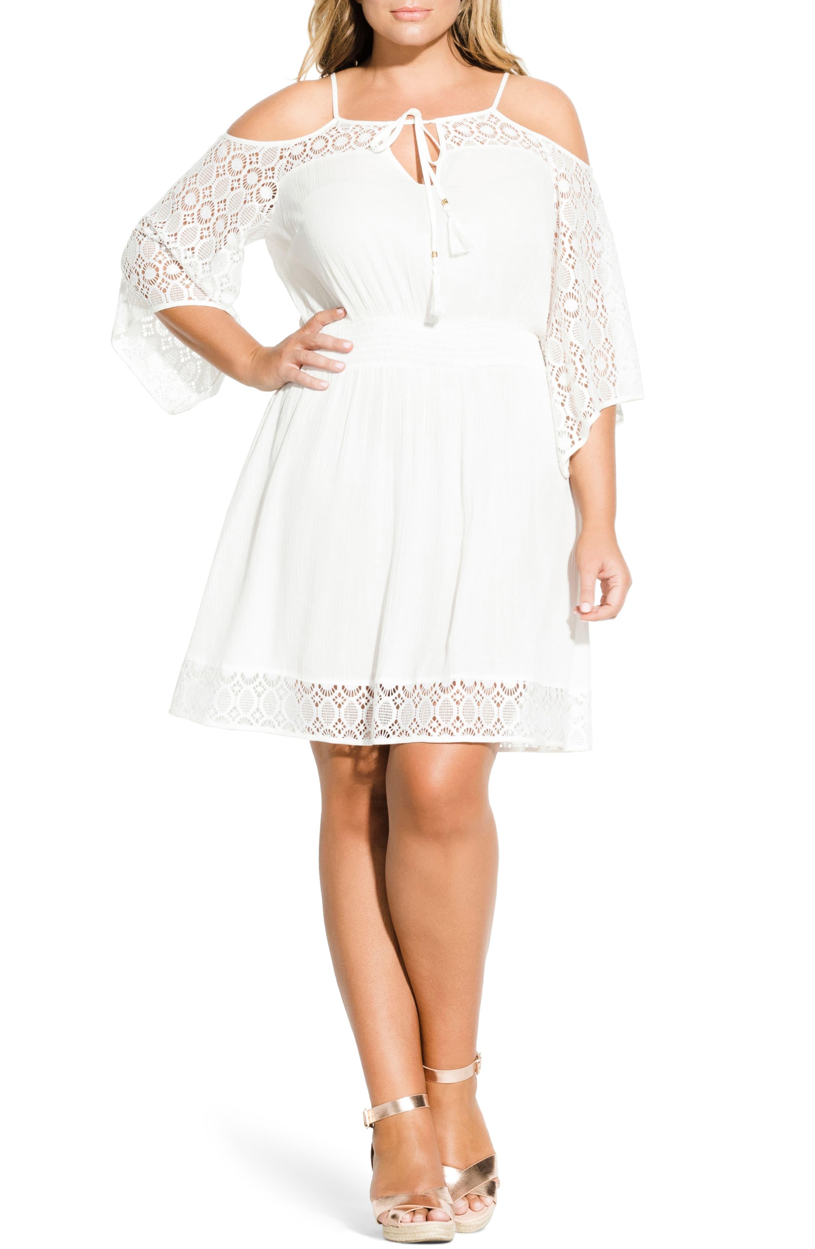 city chic cold shoulder dress
