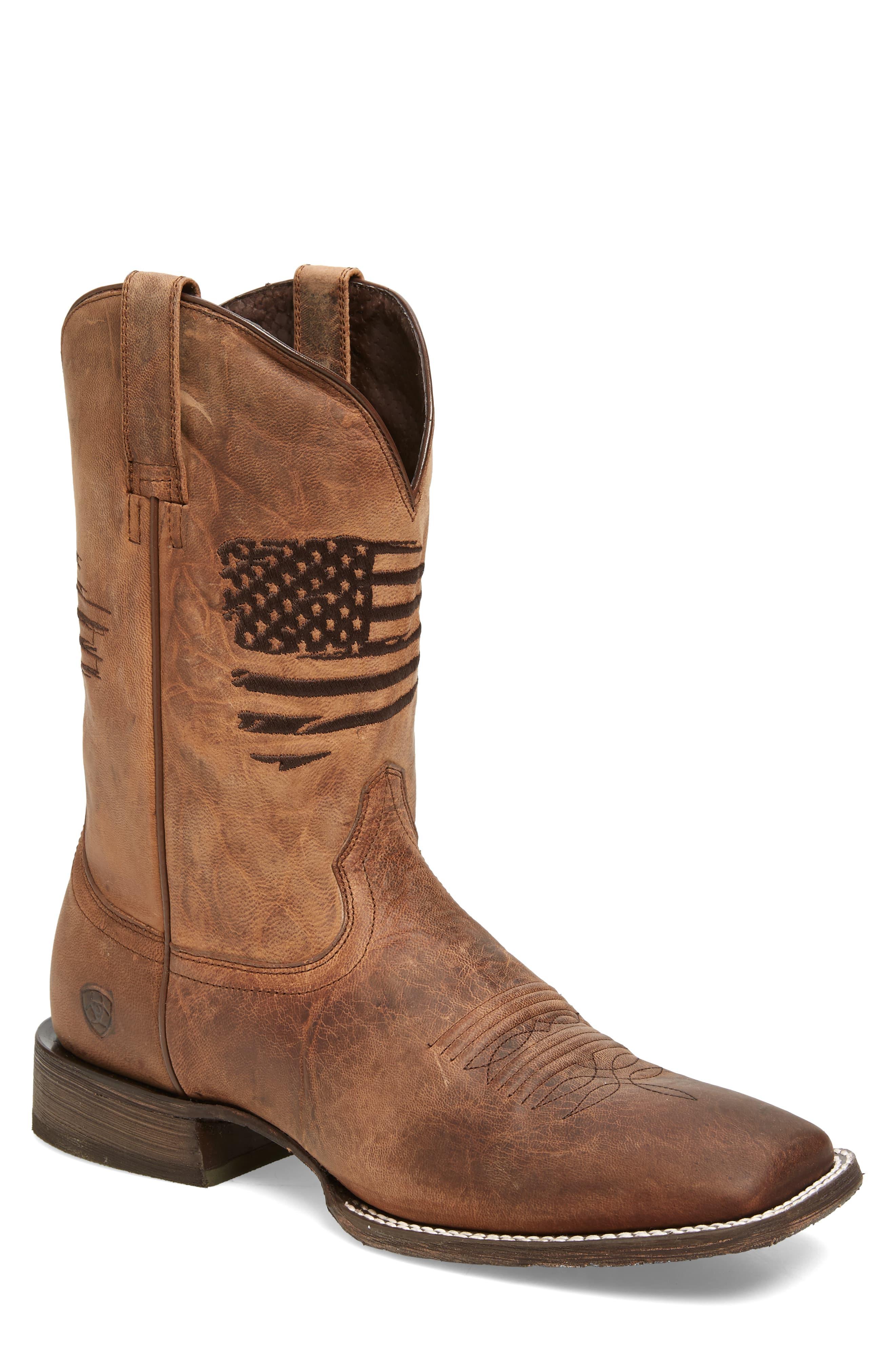 Ariat Leather Circuit Patriot Cowboy Boot in Brown for Men - Lyst