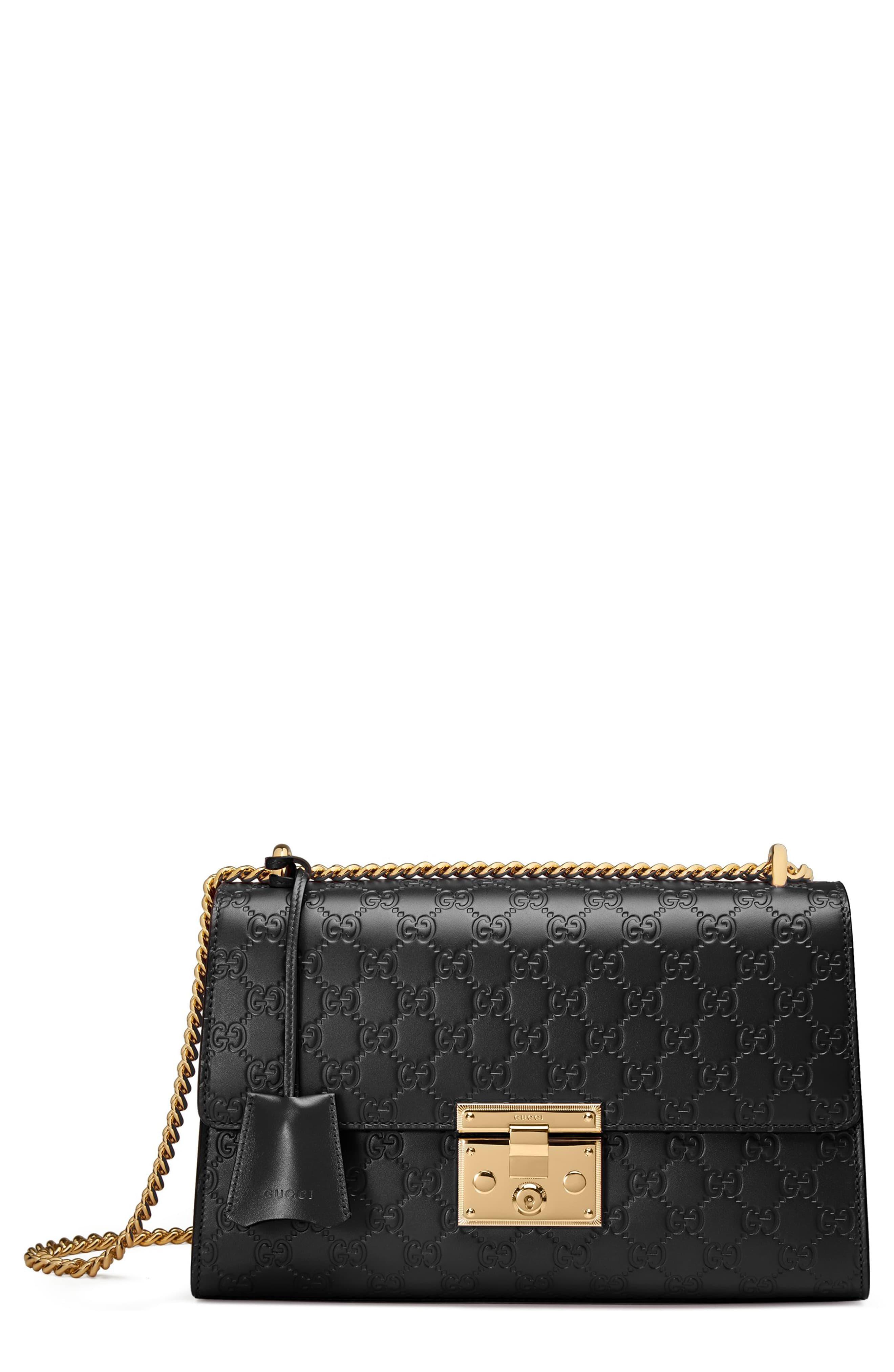 Gucci Leather Padlock Signature Shoulder Bag in Nero (Black) Lyst