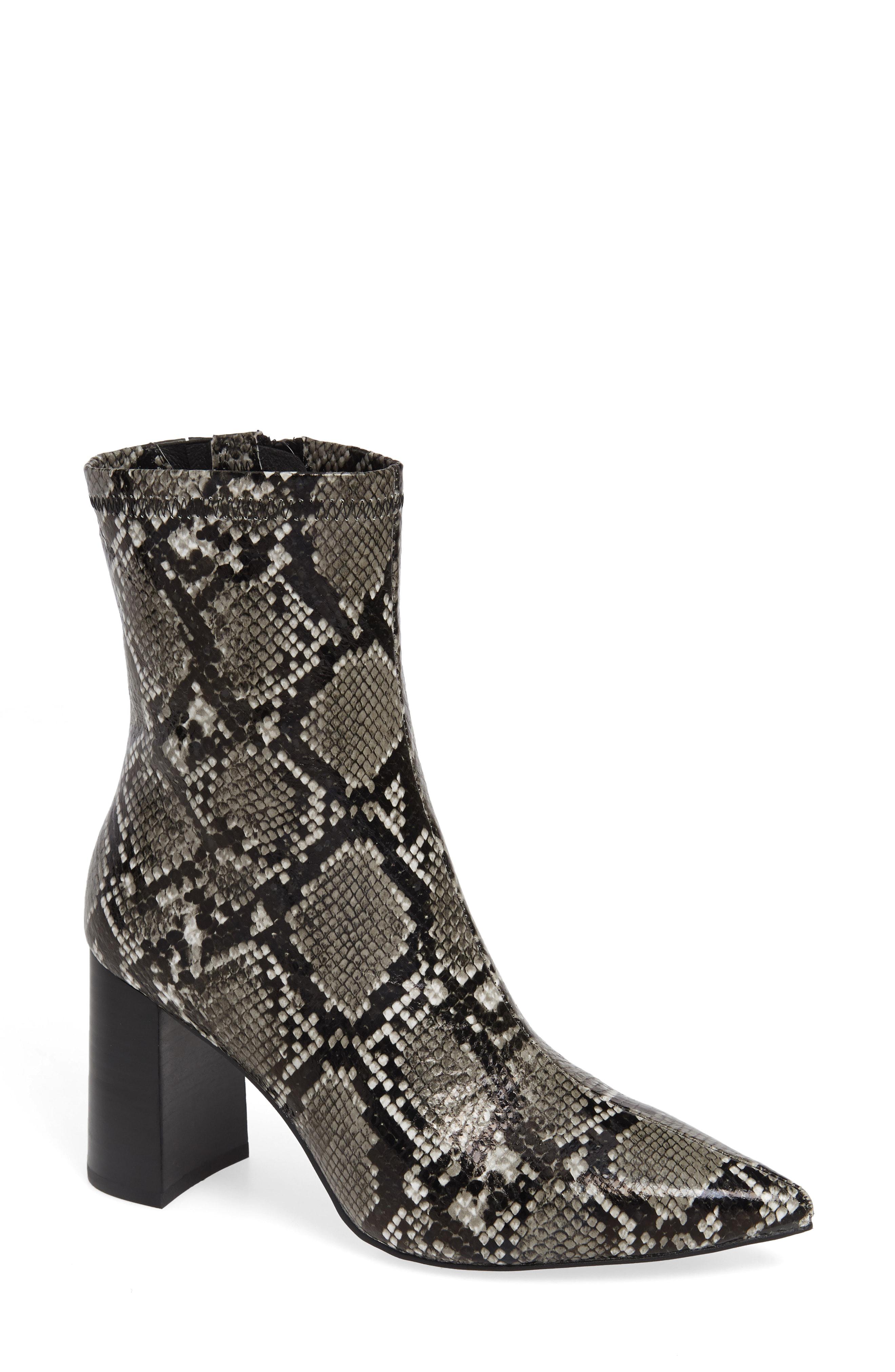 finite block heel bootie