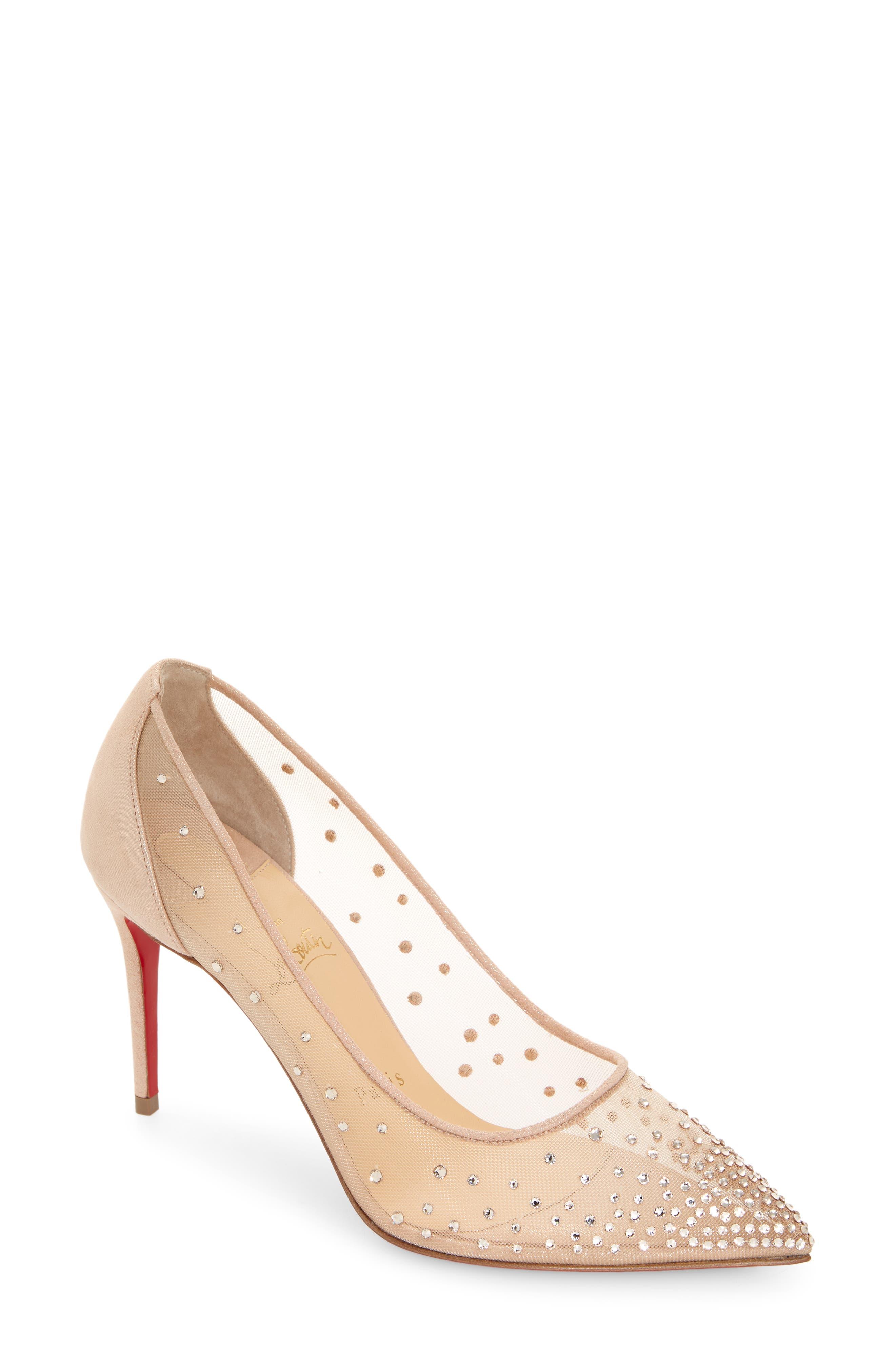 follies crystal mesh pump