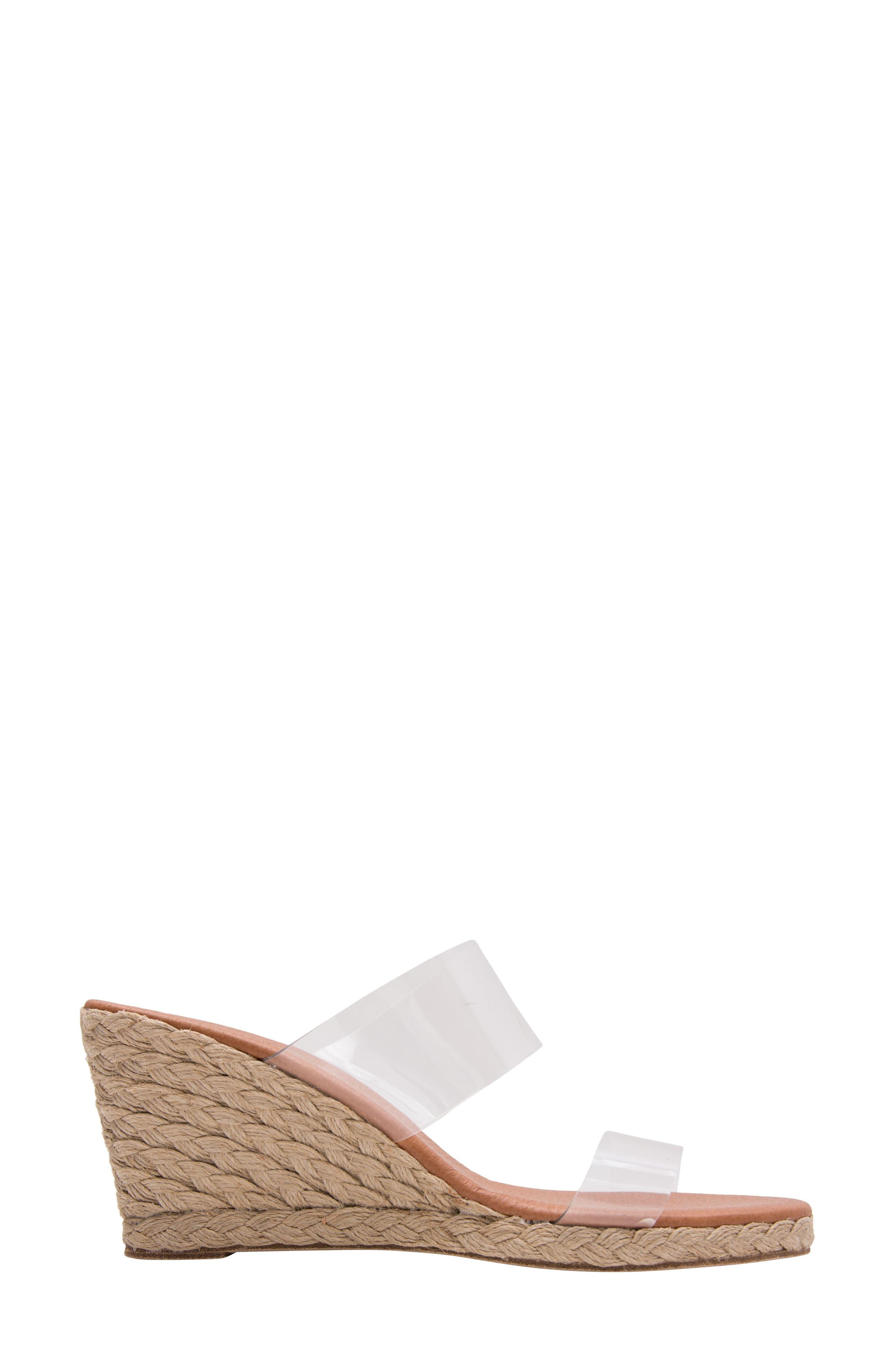 anfisa vinyl strap espadrille wedge