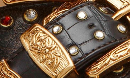 Steve Madden Saddle Embellished Ankle Strap Sandal in Black Lyst