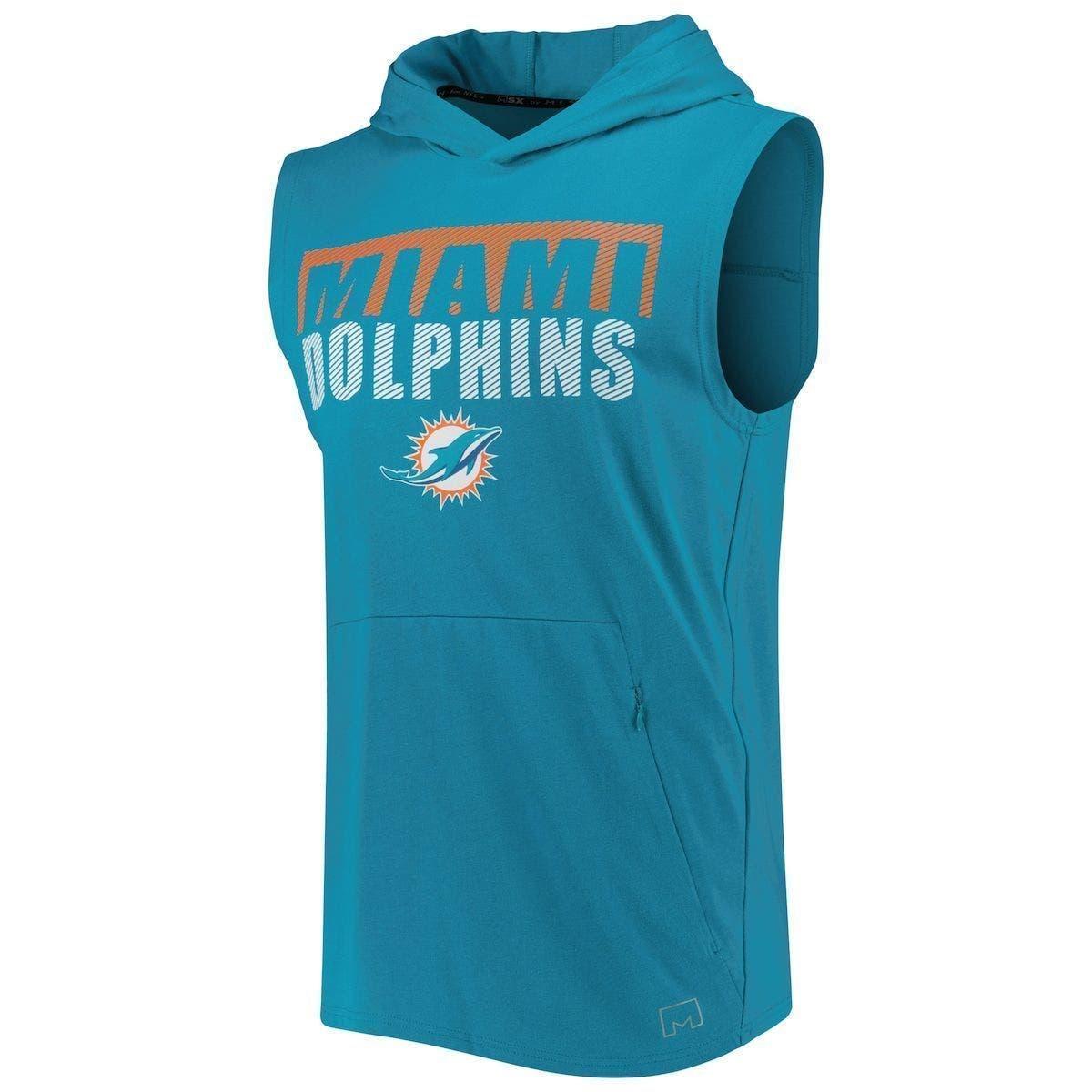 MSX by Michael Strahan Miami Dolphins Relay Sleeveless Pullover Hoodie At  Nordstrom in Blue for Men