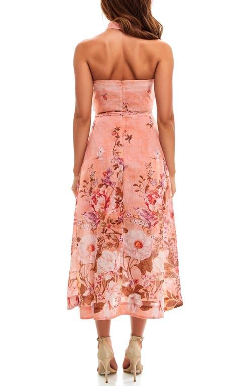 Socialite Midi Halter Dress in Pink | Lyst