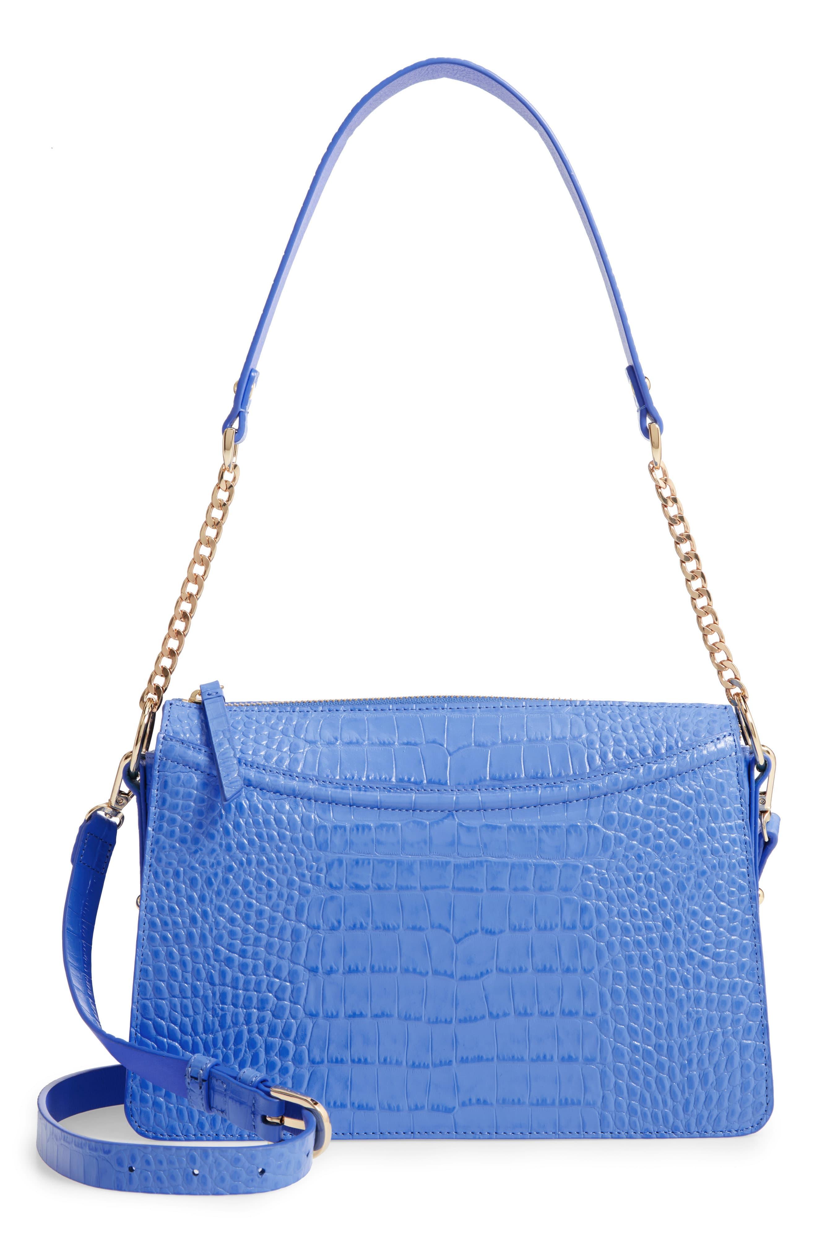 Nordstrom Lola Leather Crossbody Bag in Blue - Lyst