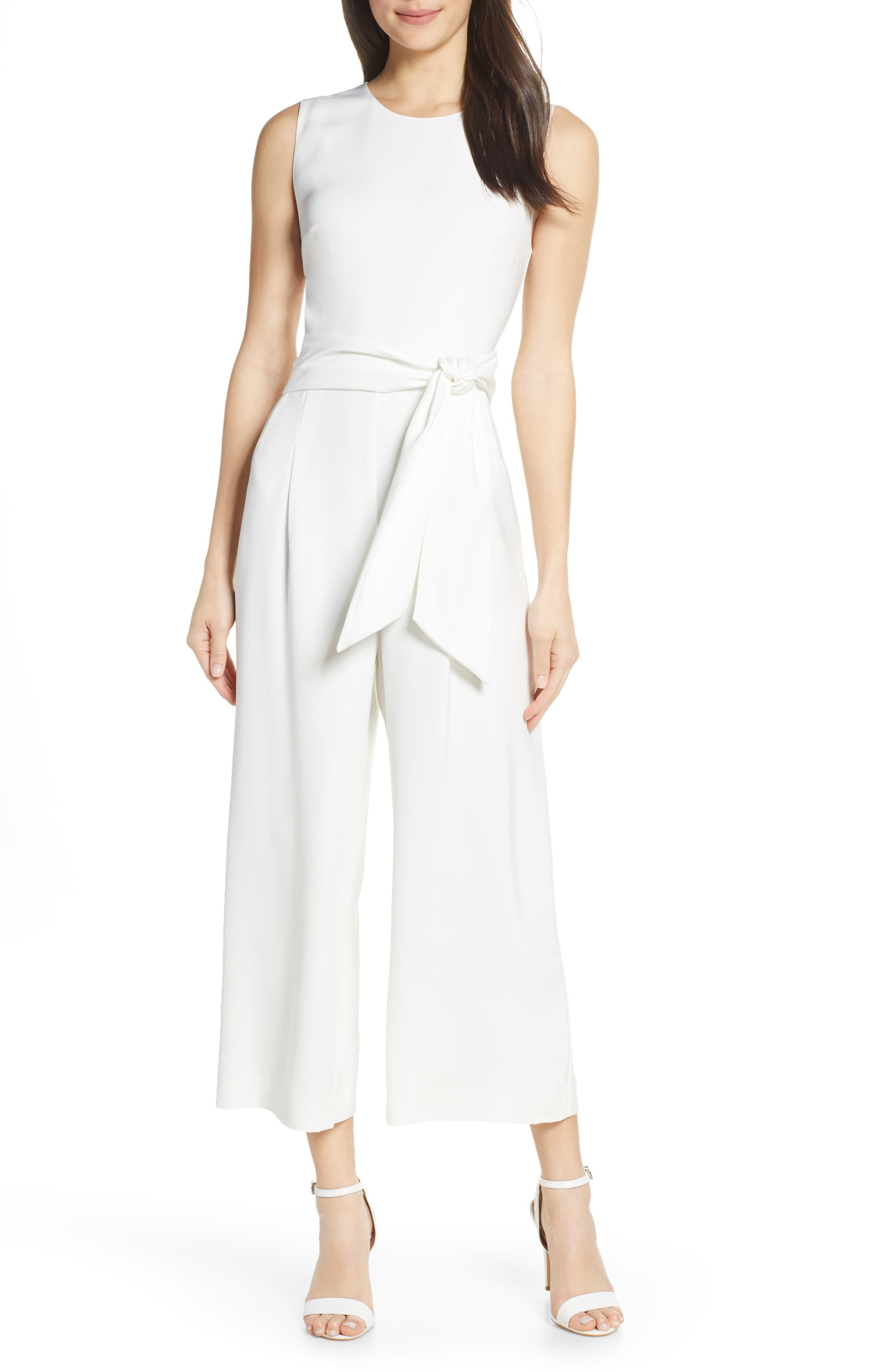 charles henry faux wrap jumpsuit