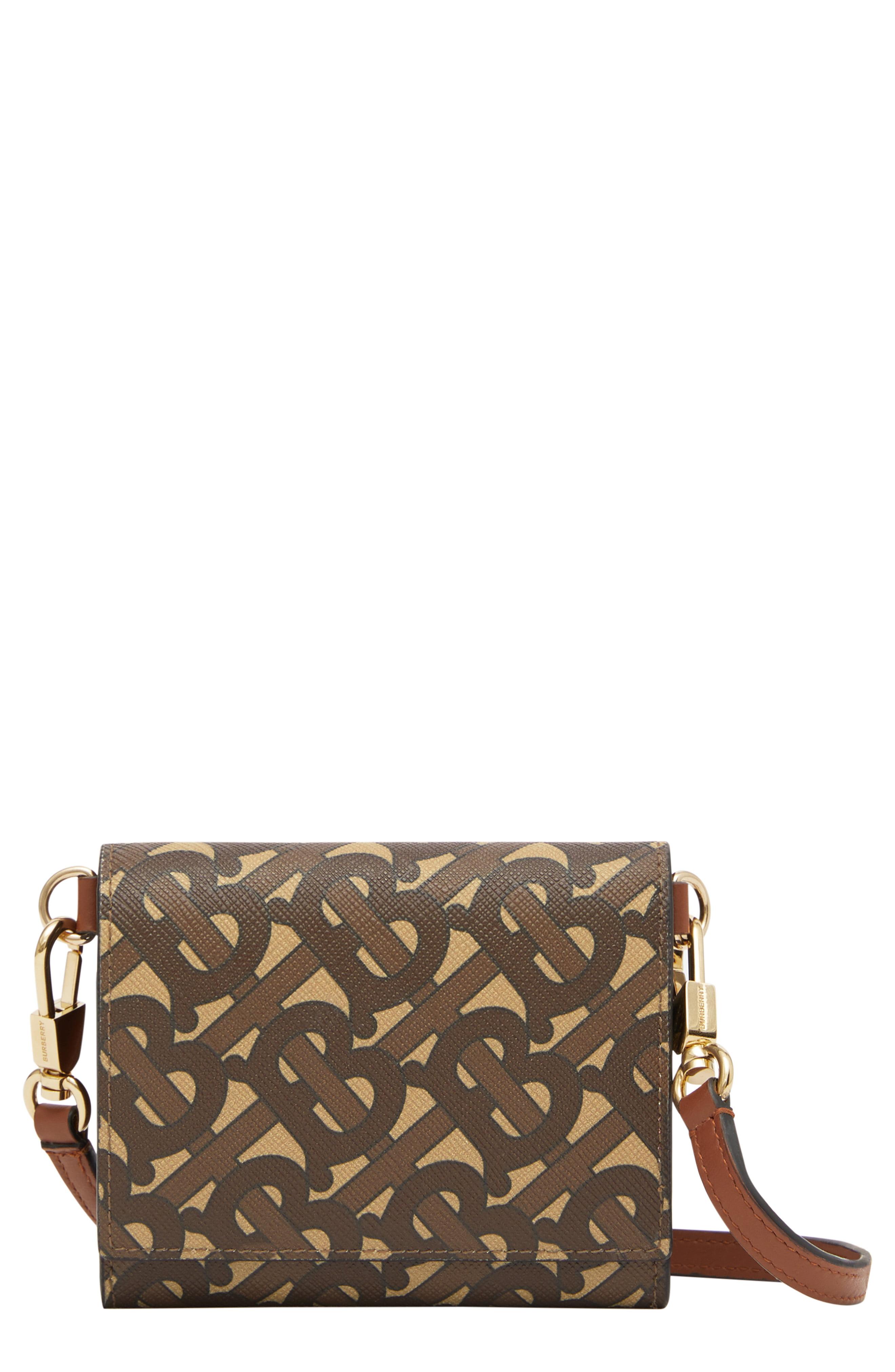Burberry Monogram Print Crossbody Wallet in Bridle Brown ns (Brown) for ...