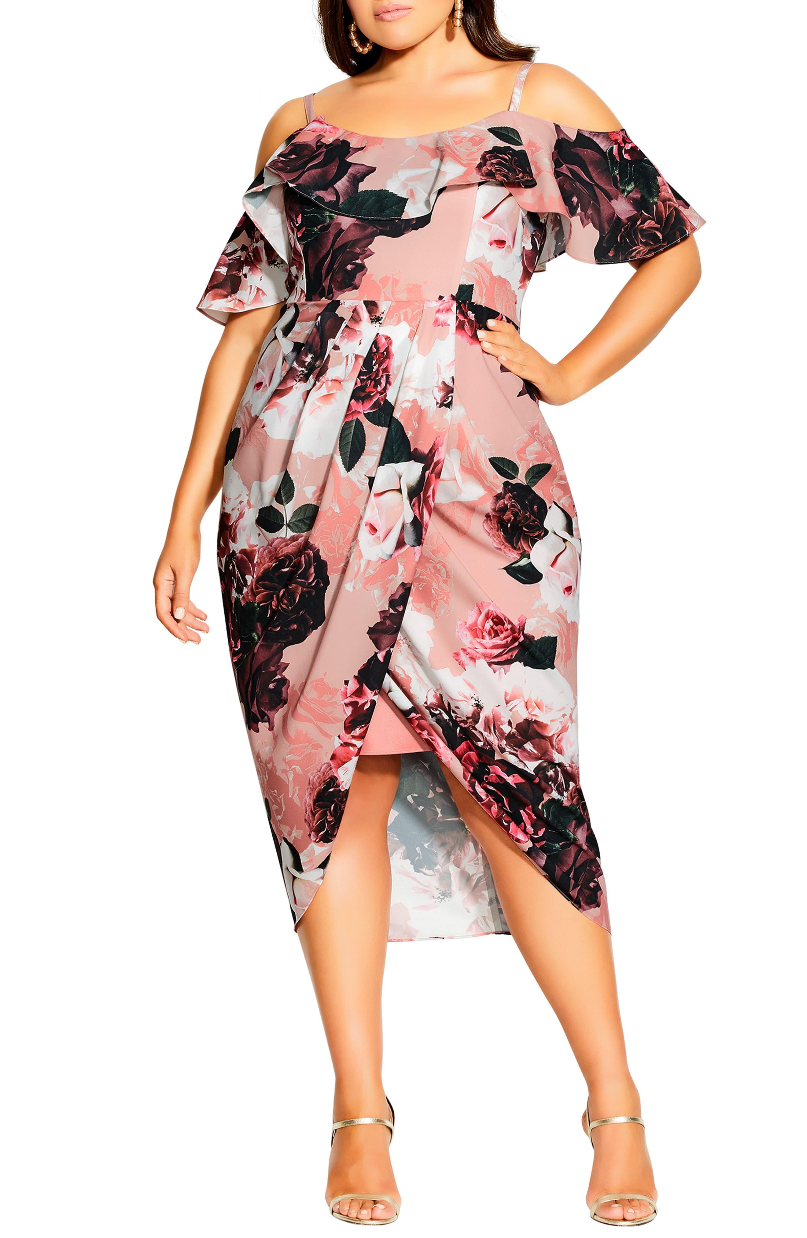 city chic pink dress