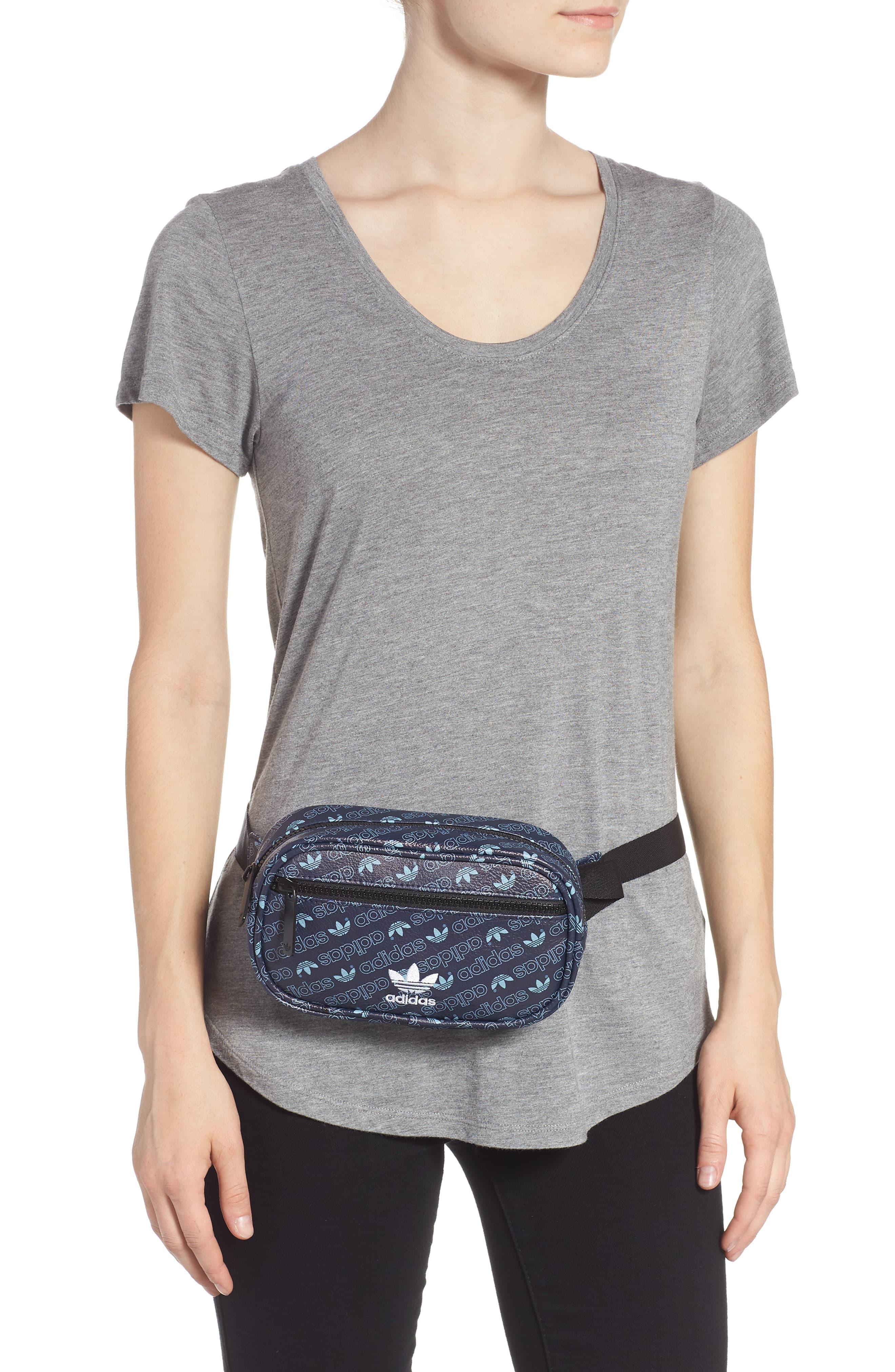 adidas faux leather belt bag