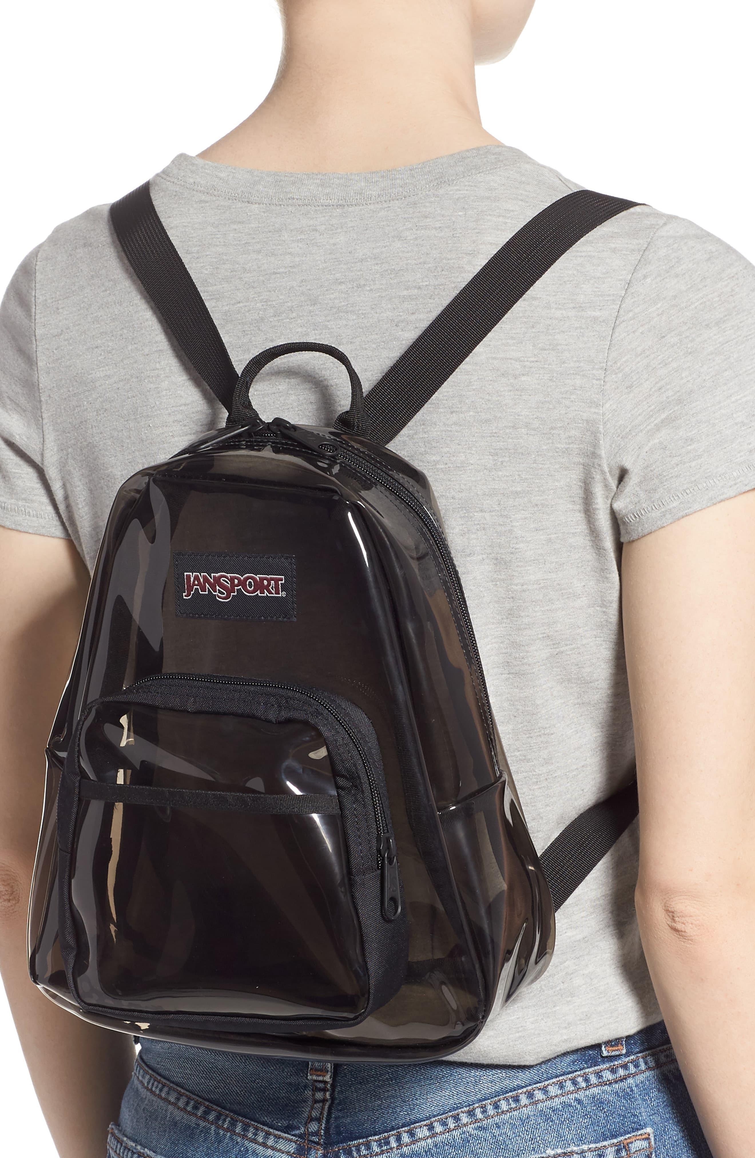 jansport mini black backpack